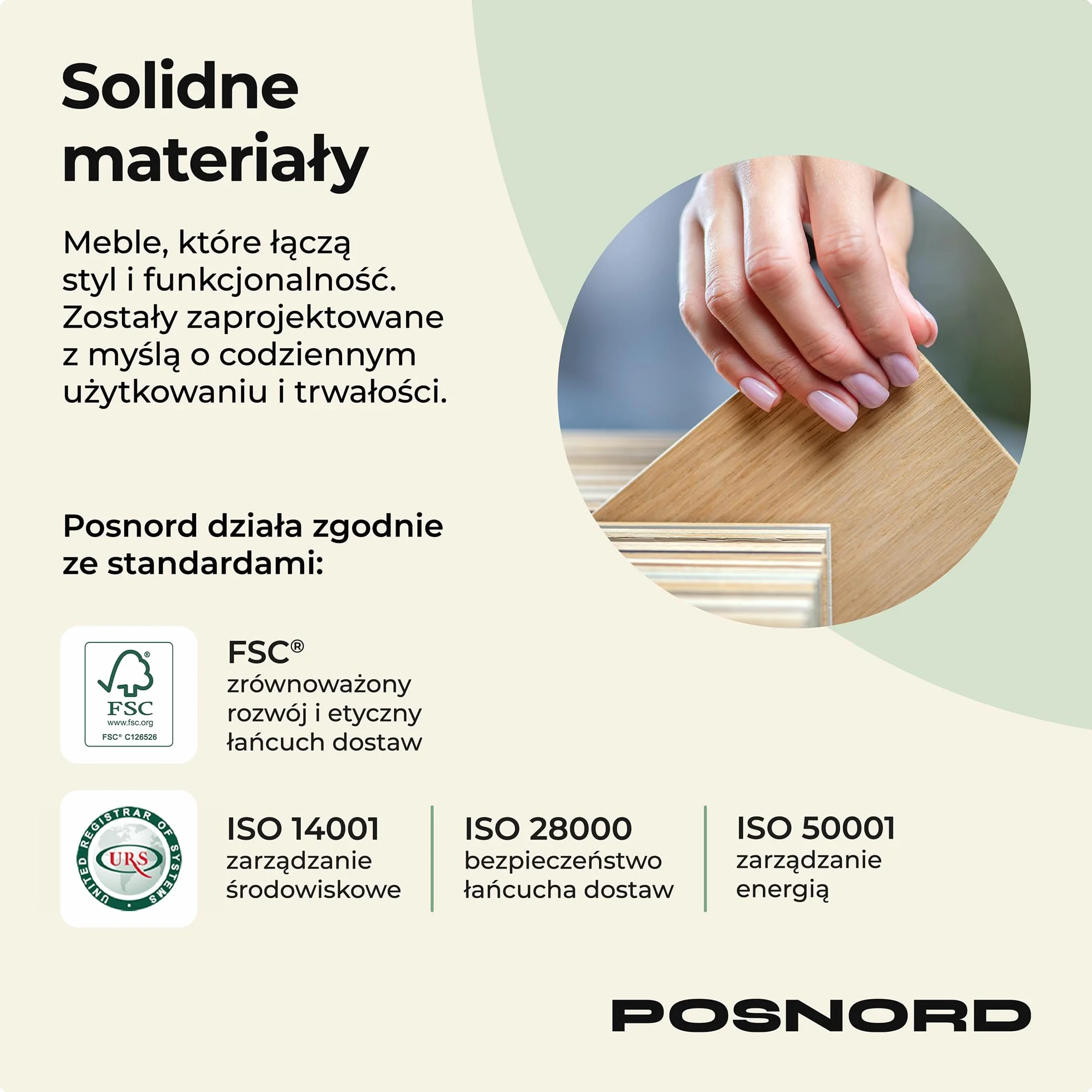 Okrągły Stolik Kawowy Niebieski, Blaty MDF, Na Bukowych Nogach, Ponadczasowy Design Do Salonu