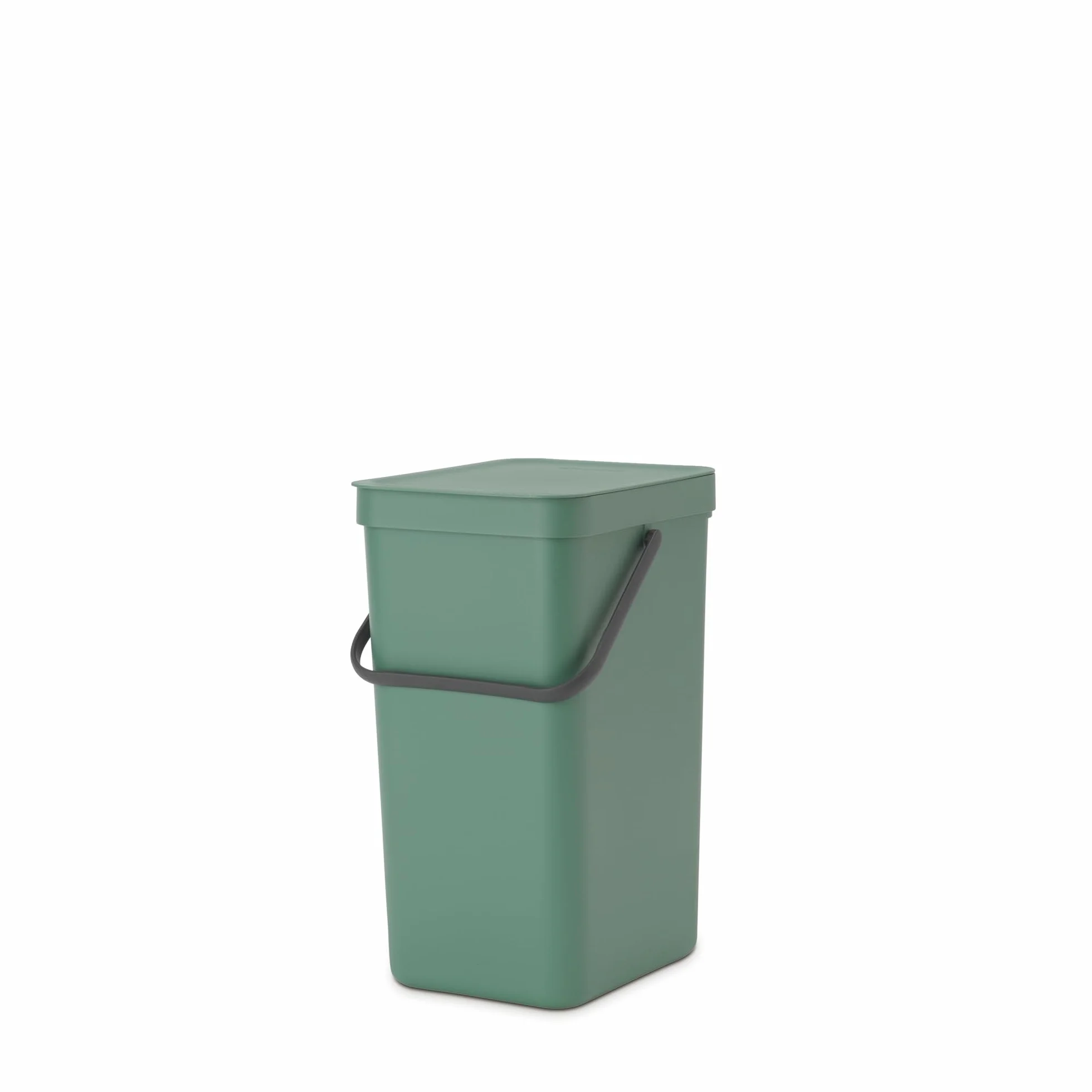 Brabantia Sort & Go Kosz na Śmieci 16 l Zieleń Jodłowa z Uchwytem i Pokrywą Stay Open