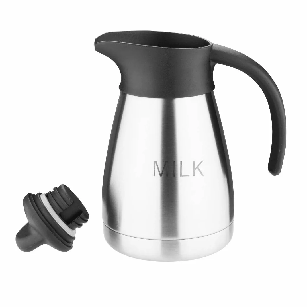Olympia CL371 wyryty dzbanek próżniowy "mleko" z butelką na śrubę, 0,5 l