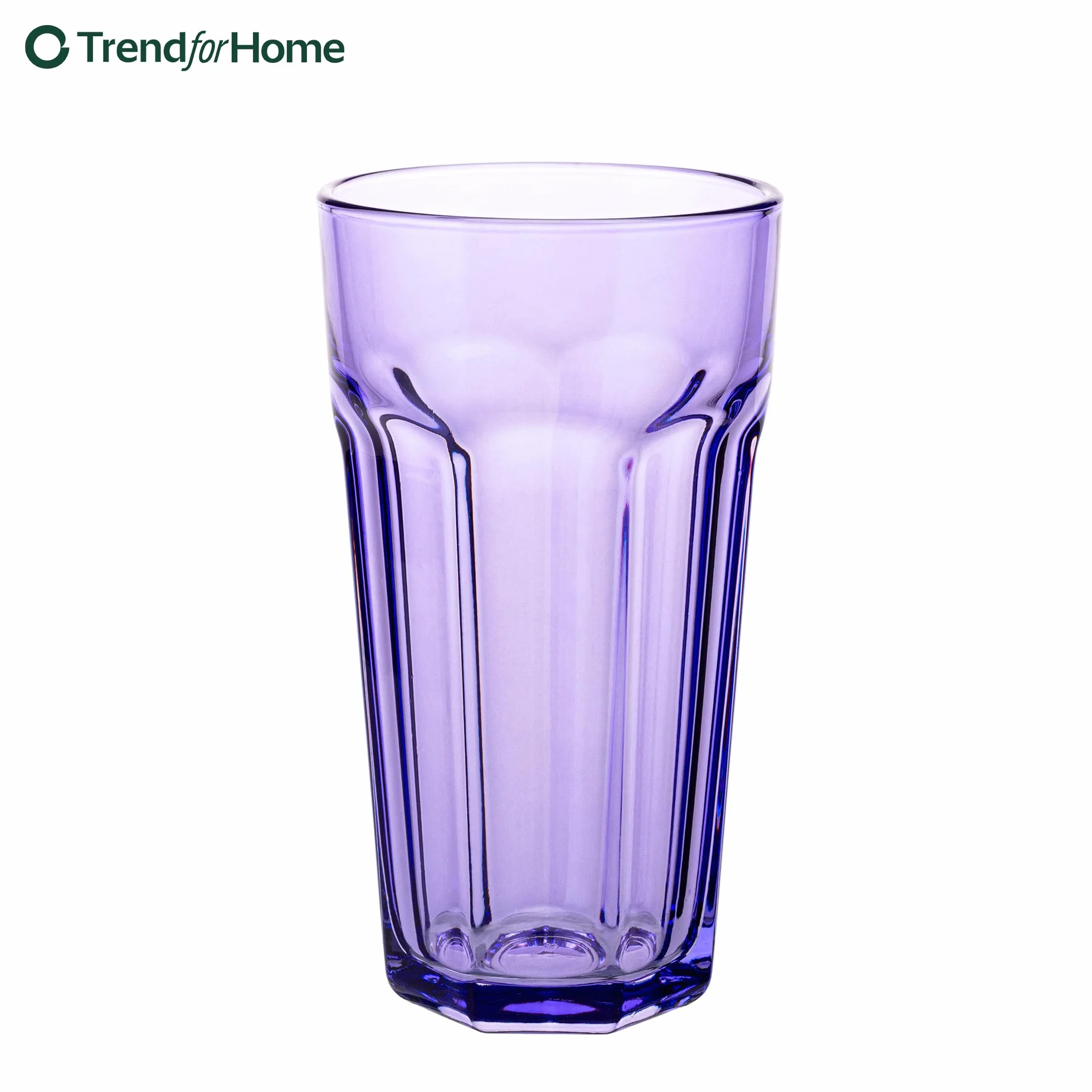 TREND FOR HOME -Gigi Rainbow Blast Mix: Duże Szklanki 700 ml, Zestaw 6, Szklanki do Koktajli, Kawy Mrożonej, Long Drinków XXL, Kolorowe, Lemoniady, Soku, Smoothie.