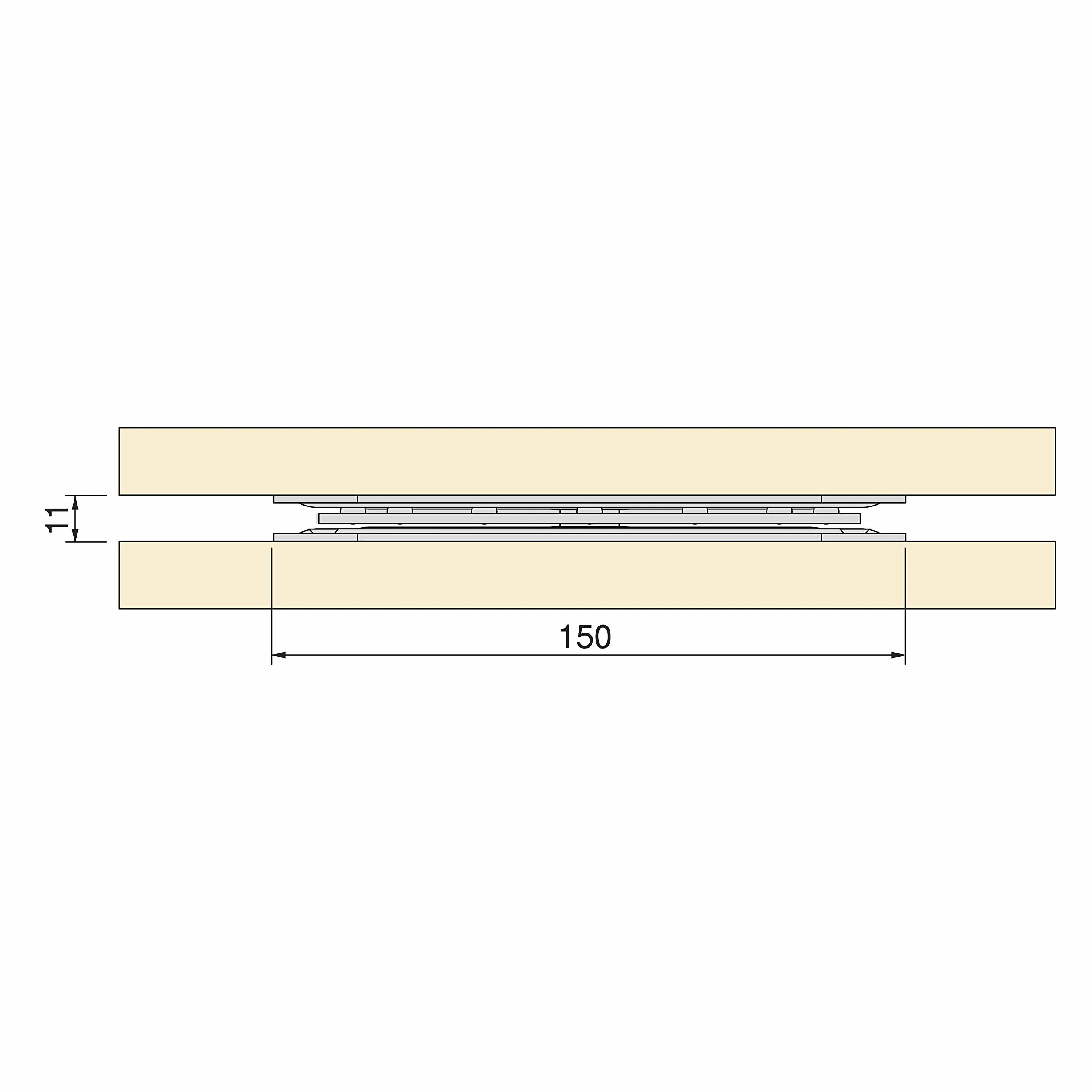 Emuca - Podstawa obrotowa Giro 4, 100 Kg, Malowane na czarno, Stal