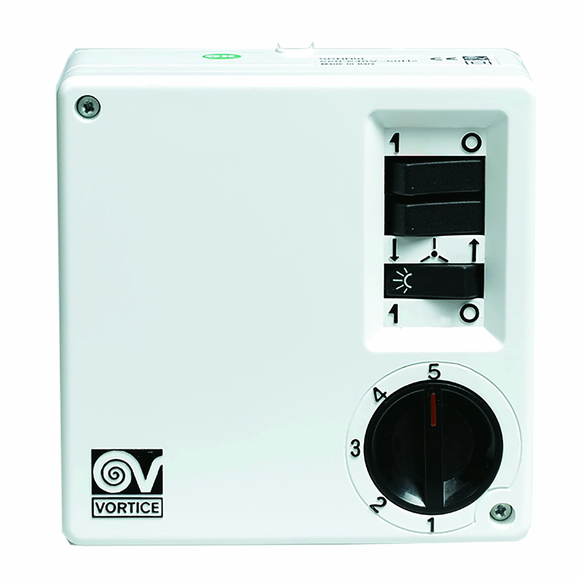 Vortice SCRR5L biały – regulator prędkości wentylatora (biały, przyciski, regulator obrotowy, 220 – 240, 100 W, 120 mm, 55 mm)