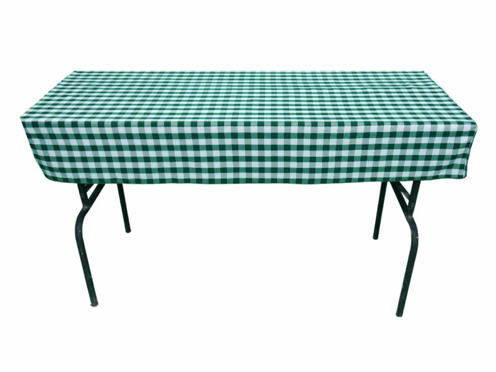 Zestaw mebli do namiotu piwnego (zestaw 3 szt.) składający się z 1 obrusu i 2 pokrowców na ławkę piwną. Rozmiar i kolory do wyboru (110 x 60 cm, zielona kratka)