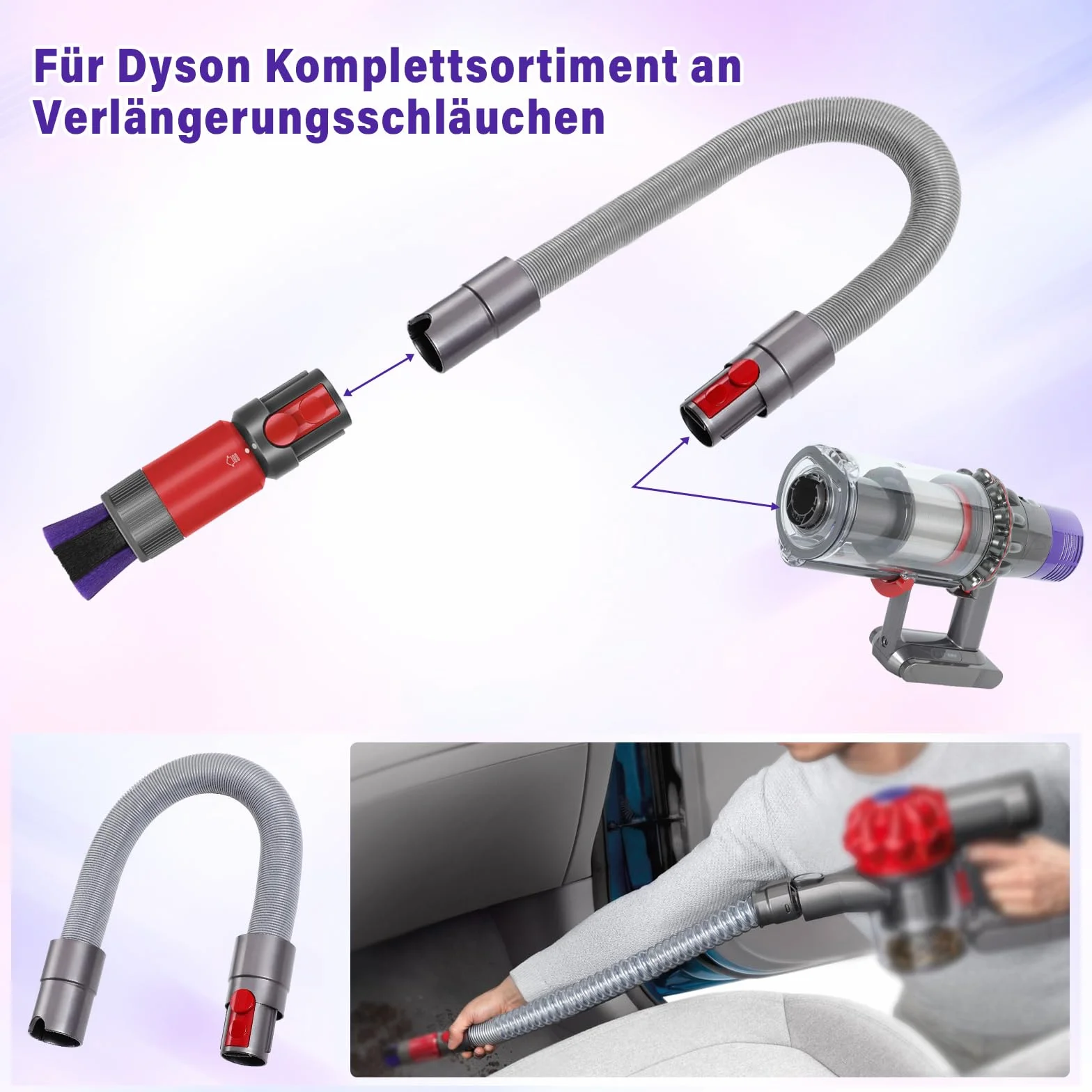 Szczotka do Dyson V7/V8/V10/V11/V15, odporna na zarysowania, akcesoria do odkurzacza