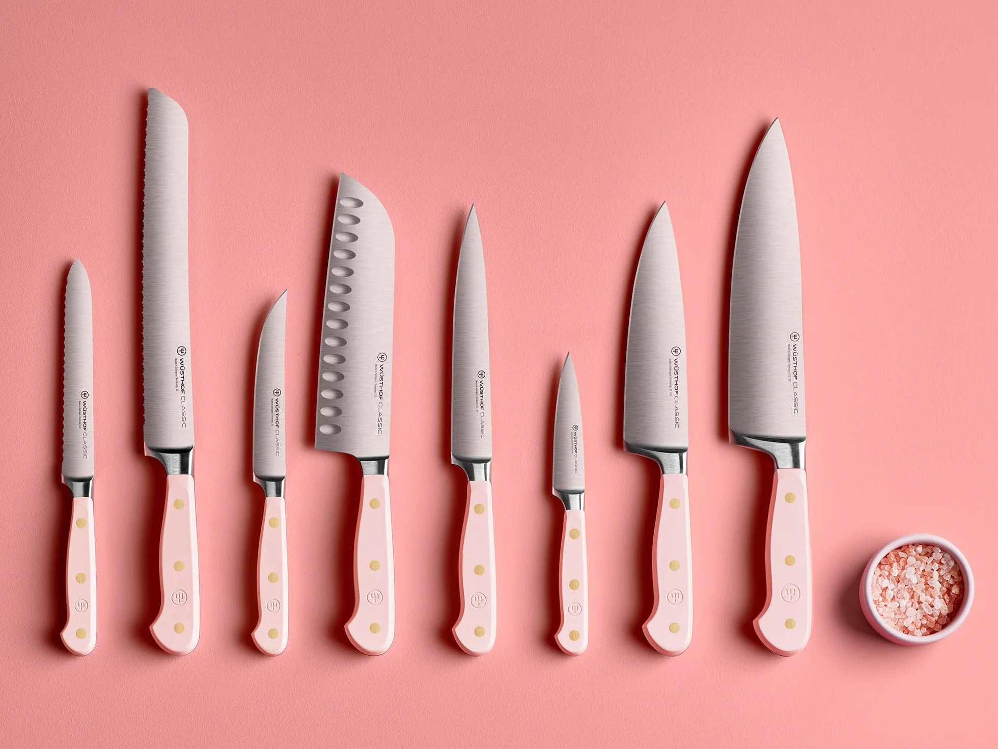 WÜSTHOF Classic Santoku 17 cm, różowa sól himalajska (różowa)