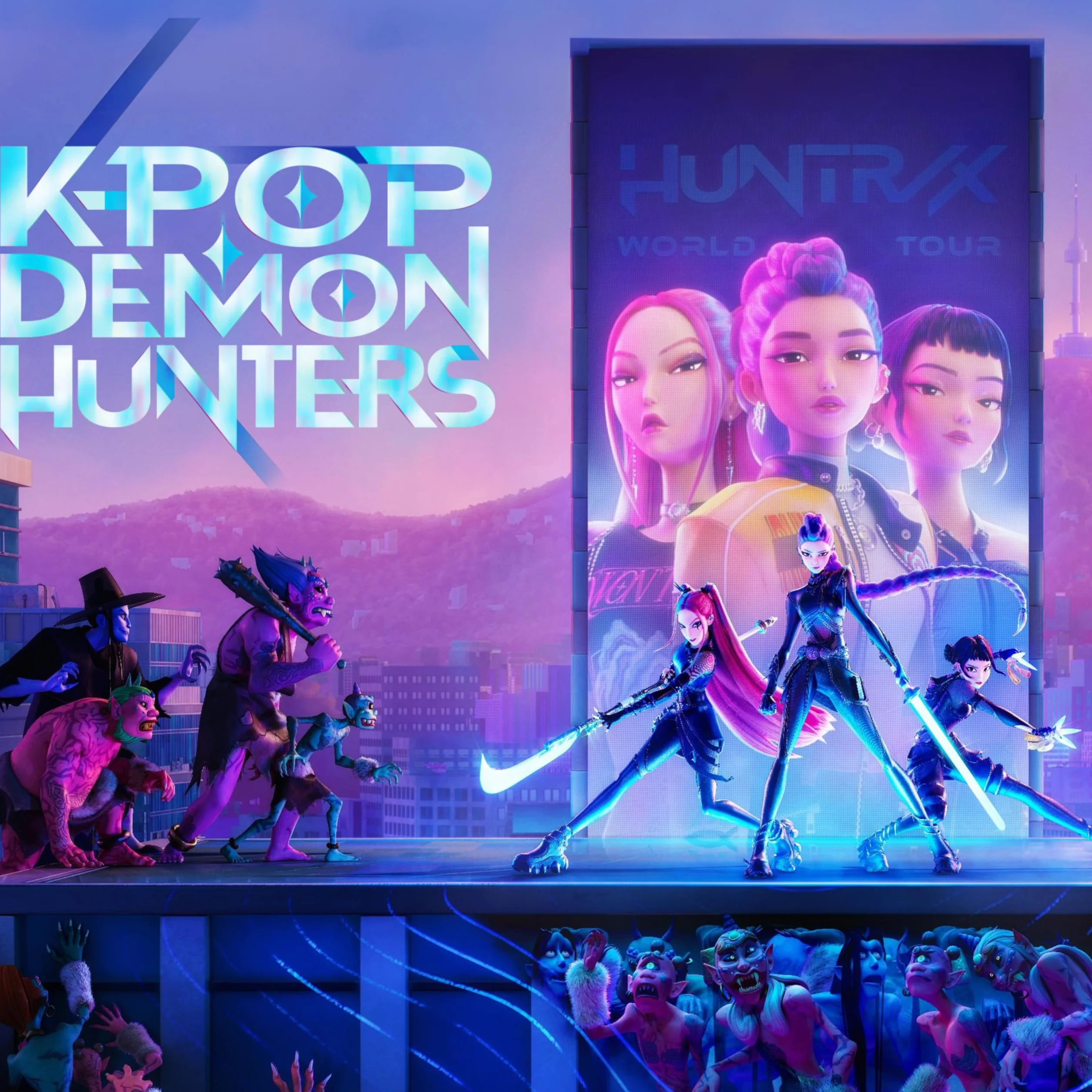 KPop Demon Hunters 20 opakowań figurek, 100 oficjalnych naklejek