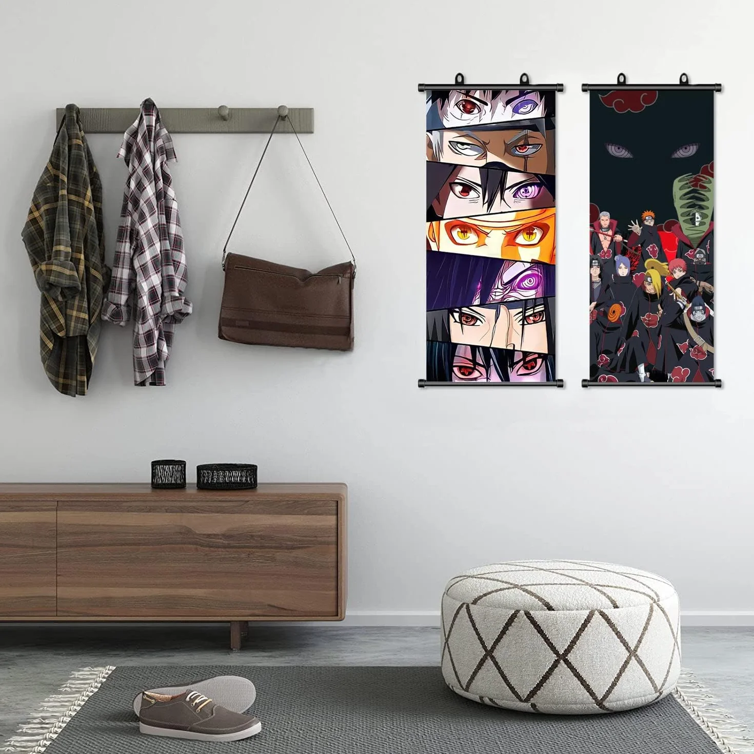 Naruto Rolowany Plakat Anime Sharingan 70 x 30 cm Manga Dekoracja Ściany