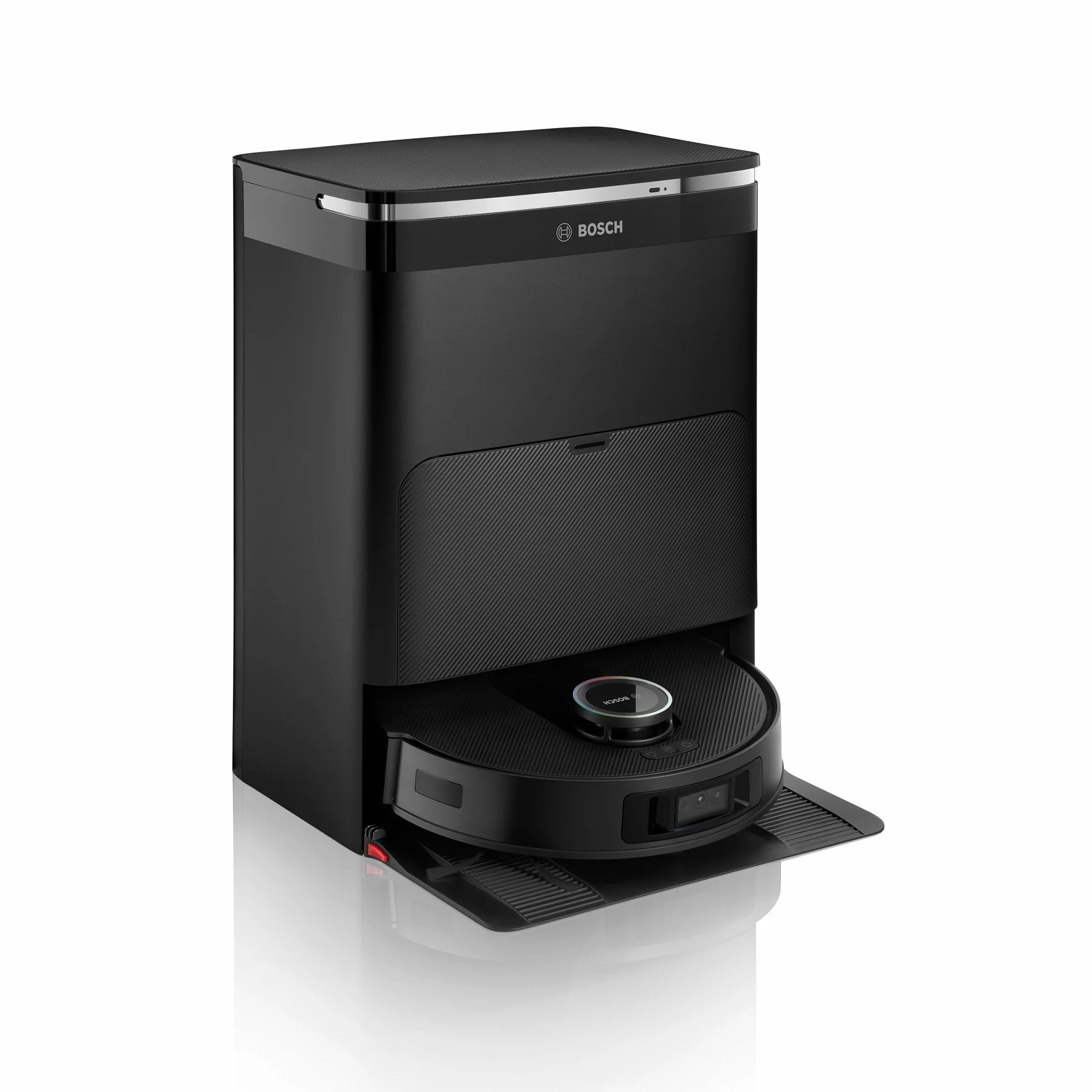 Bosch Spotless Max Cam Robot sprzątający, moc ssania 11000Pa, stacja czyszcząca, Smart Vision, Home Connect, czarny