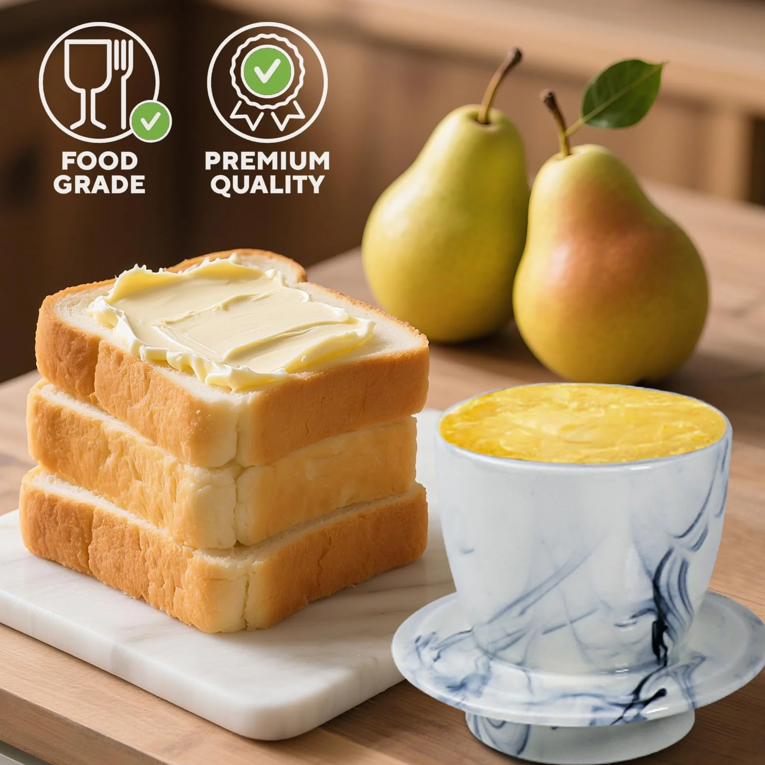Ceramiczna Maselniczka, Francuska Maselniczka z Pokrywką, Porcelanowy Garnek na świeżo Aromatyzowane Masło, Wysokiej Jakości Czarna Tekstura