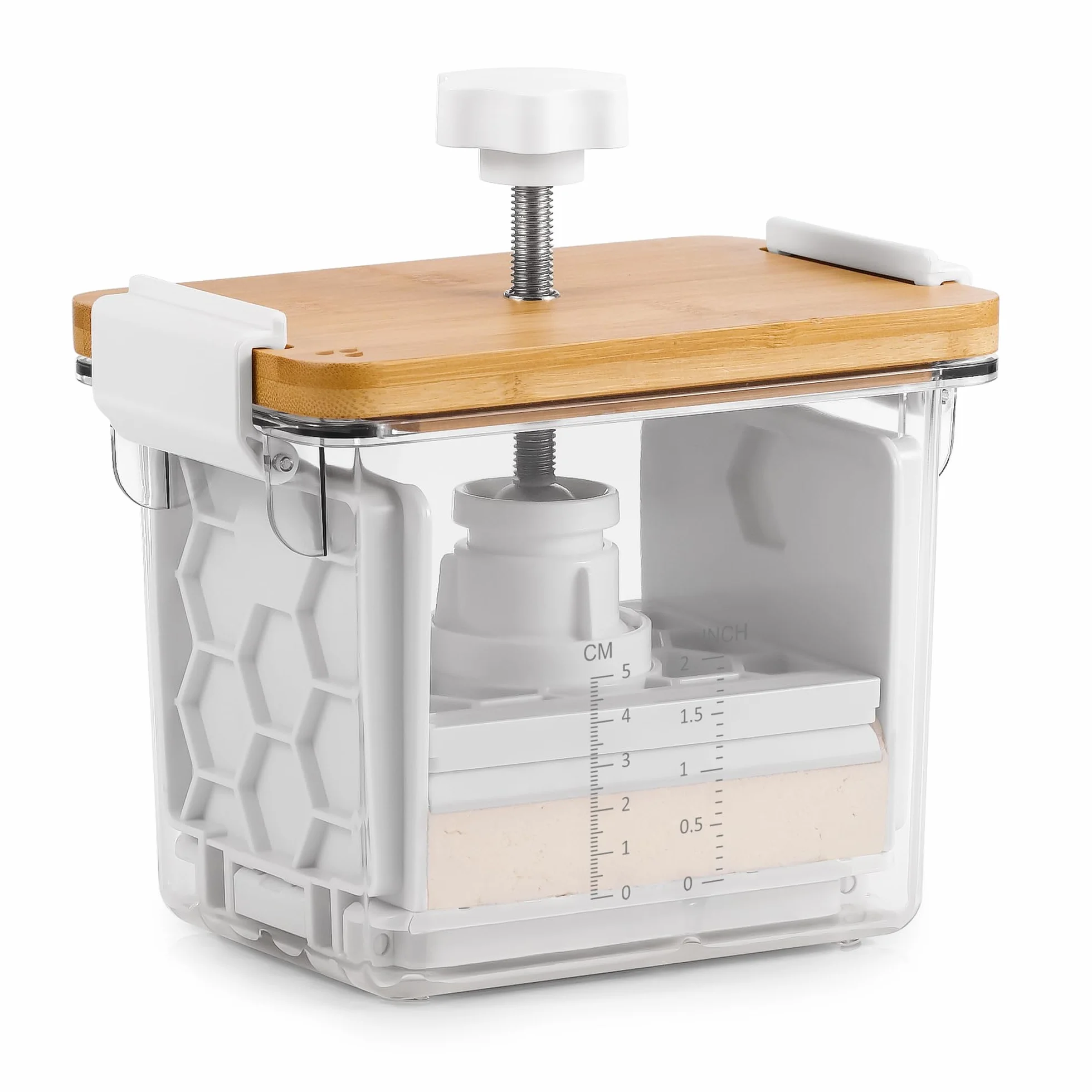Tofu Press - Tofu Press Safe do zmywarki, wegańskie prezenty Tofu Paneer Press do usuwania wody z Tofu Extra Firm Organic, Tofu Maker do wyciskania wody z firmy i Extra Firm Tofu - BPA Free