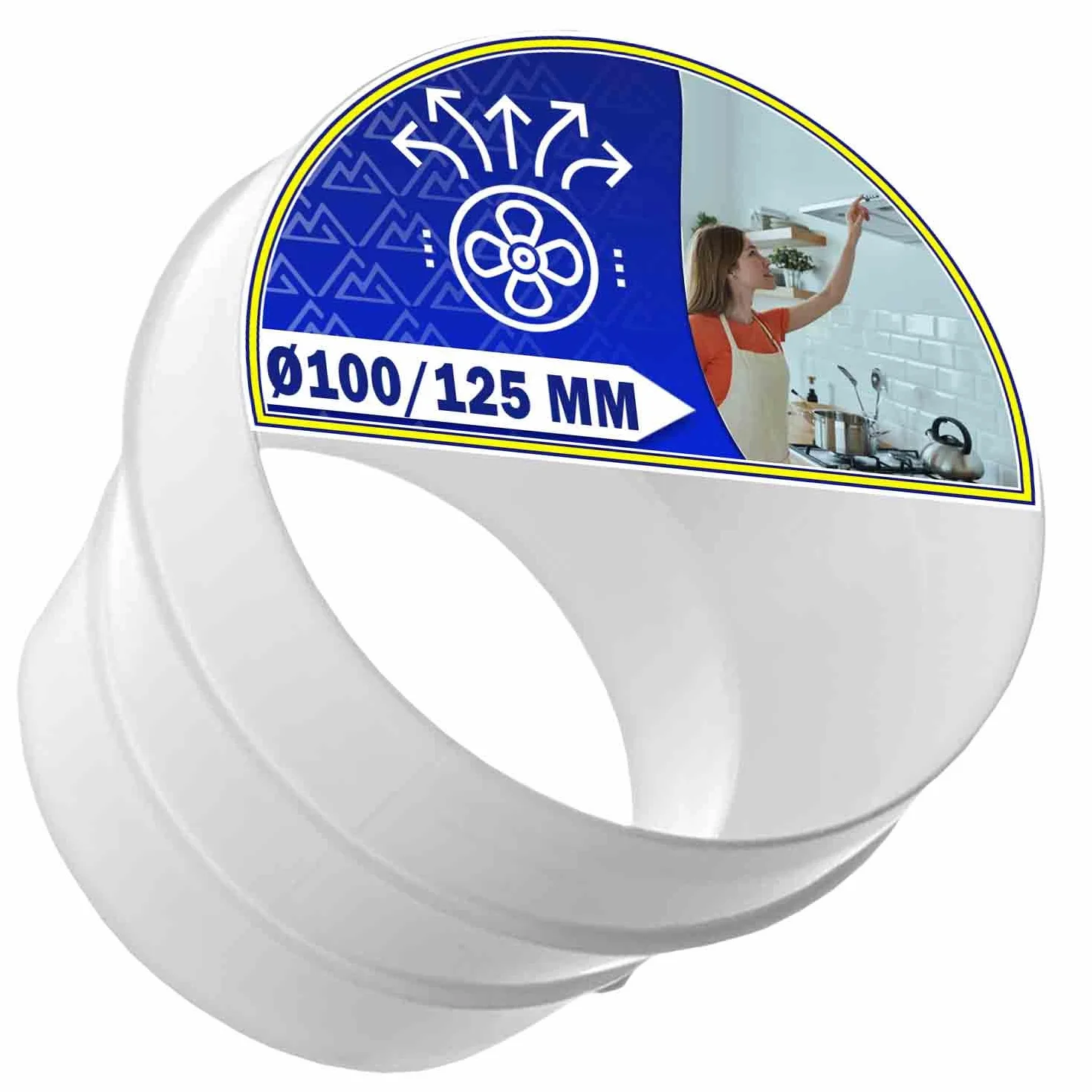 Przenośna rura klimatyzacyjna do rury wydechowej Ø100/125 mm z oryginalnym kodem 481281718049 - 10 lat - MONTERAL