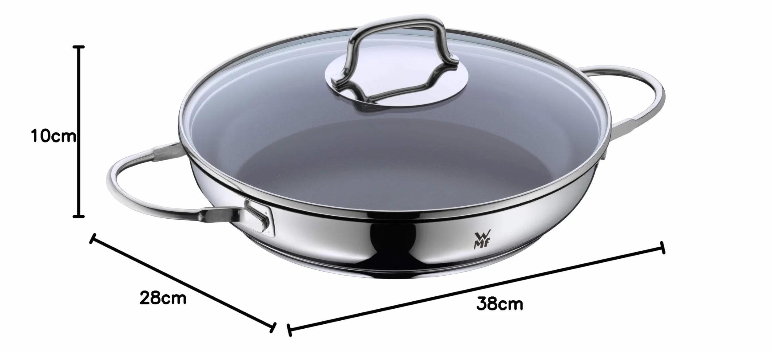 Wmf Patelnia, Srebrny, 26 cm