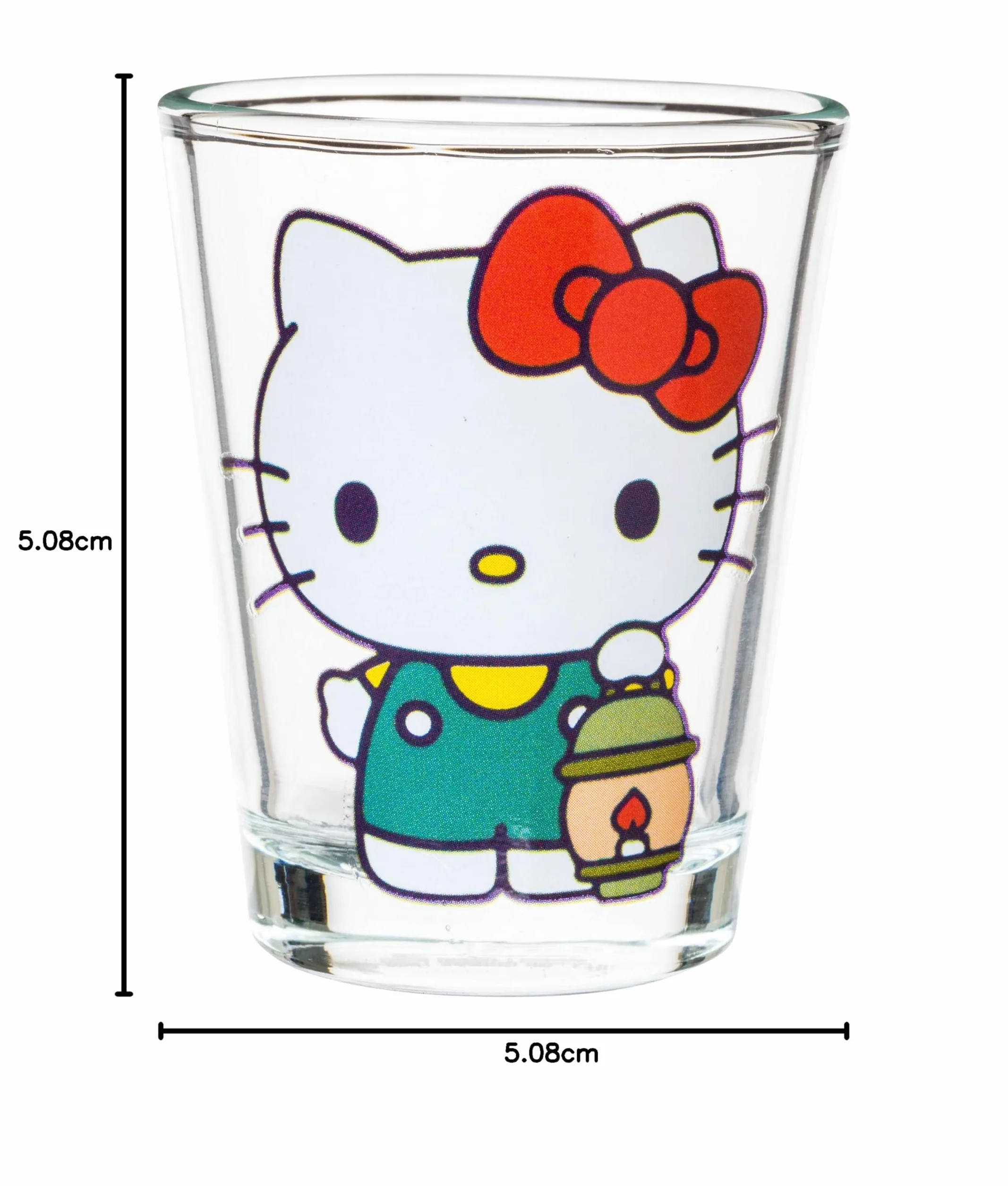 Silver Buffalo Sanrio Hello Kitty Camping 4-pak mini szklany zestaw 42,5 g