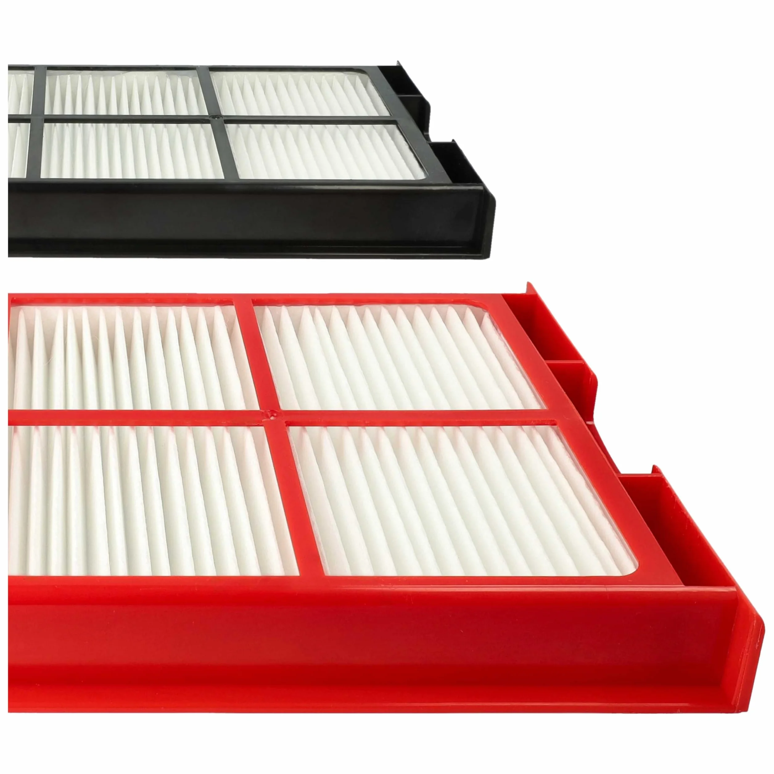 vhbw Zestaw 8 filtrów kompatybilny z systemem wentylacji Zehnder ComfoAir 225, 200 filtrów G4/F7, 29 x 15 x 5 cm, biały/czerwony/czarny