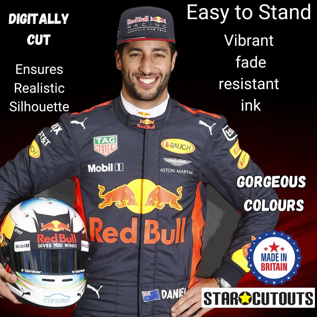 Star Cutouts Ltd CS664 Daniel Ricciardo, karton, wielokolorowy, 178 x 85 x 178 cm