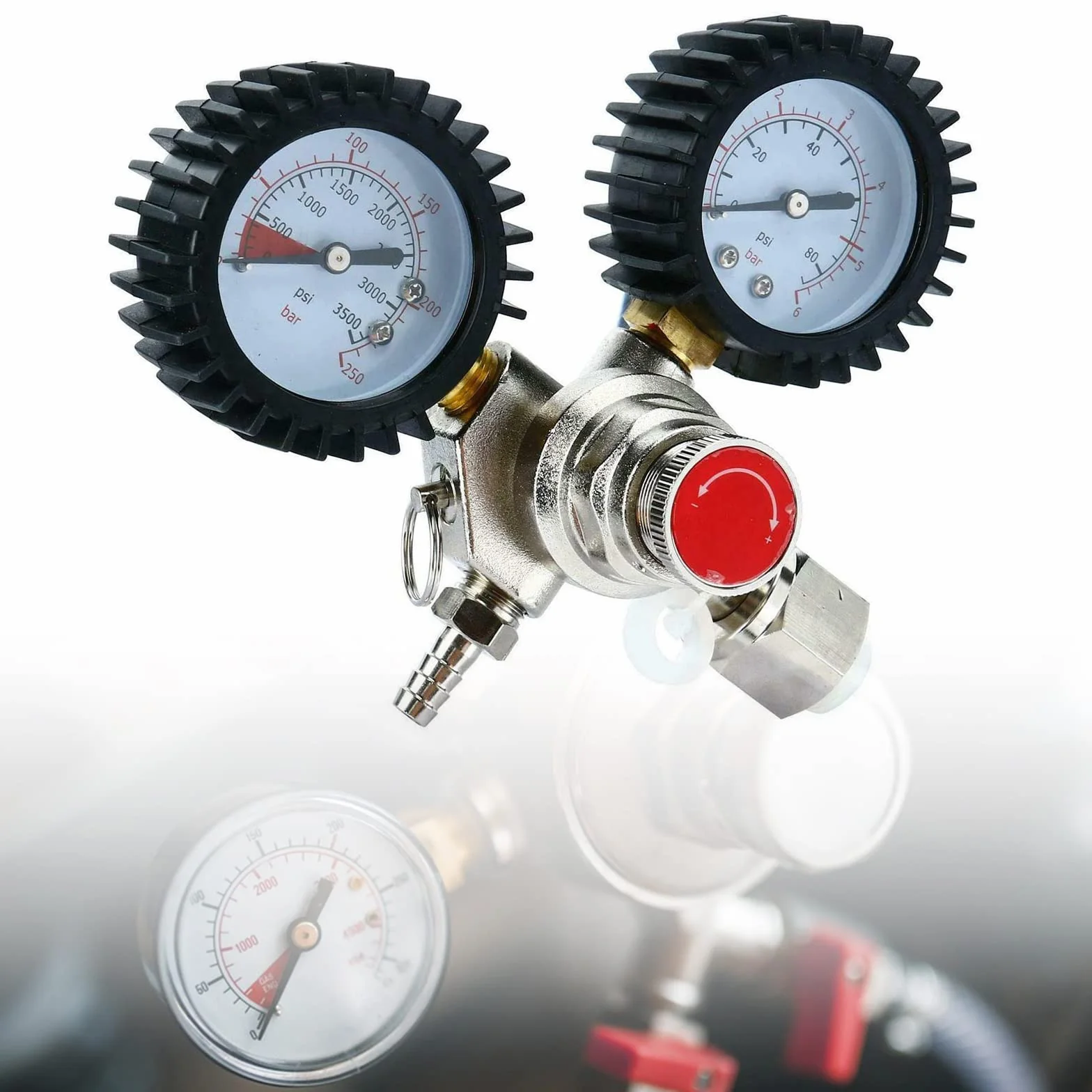 Reduktor ciśnienia, regulator ciśnienia CO2, profesjonalny reduktor ciśnienia CO2, do maszyn do piwa, warzenia piwa, nalewania piwa