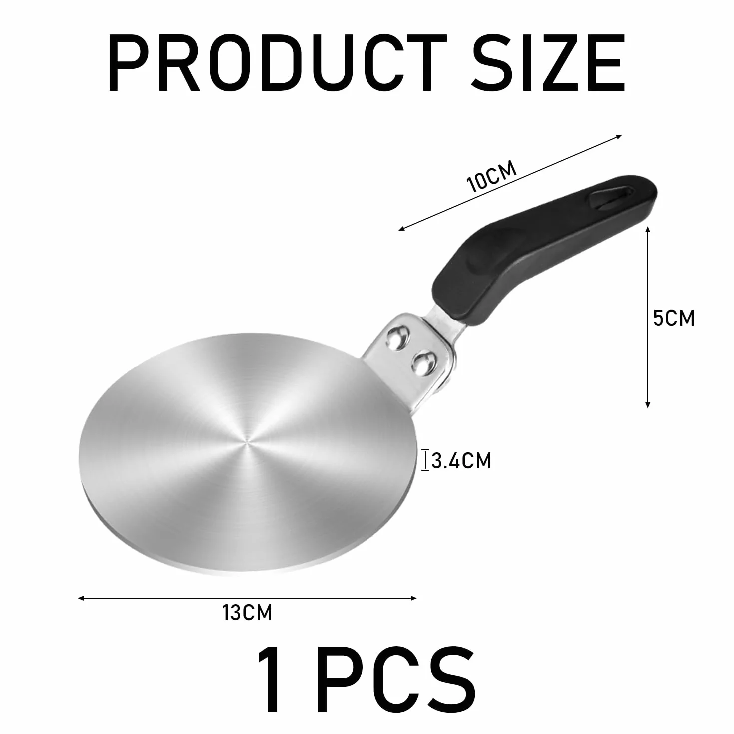 MEMOFYND Adapter do kuchenki indukcyjnej ze stali nierdzewnej z pierścieniem chłodzącym