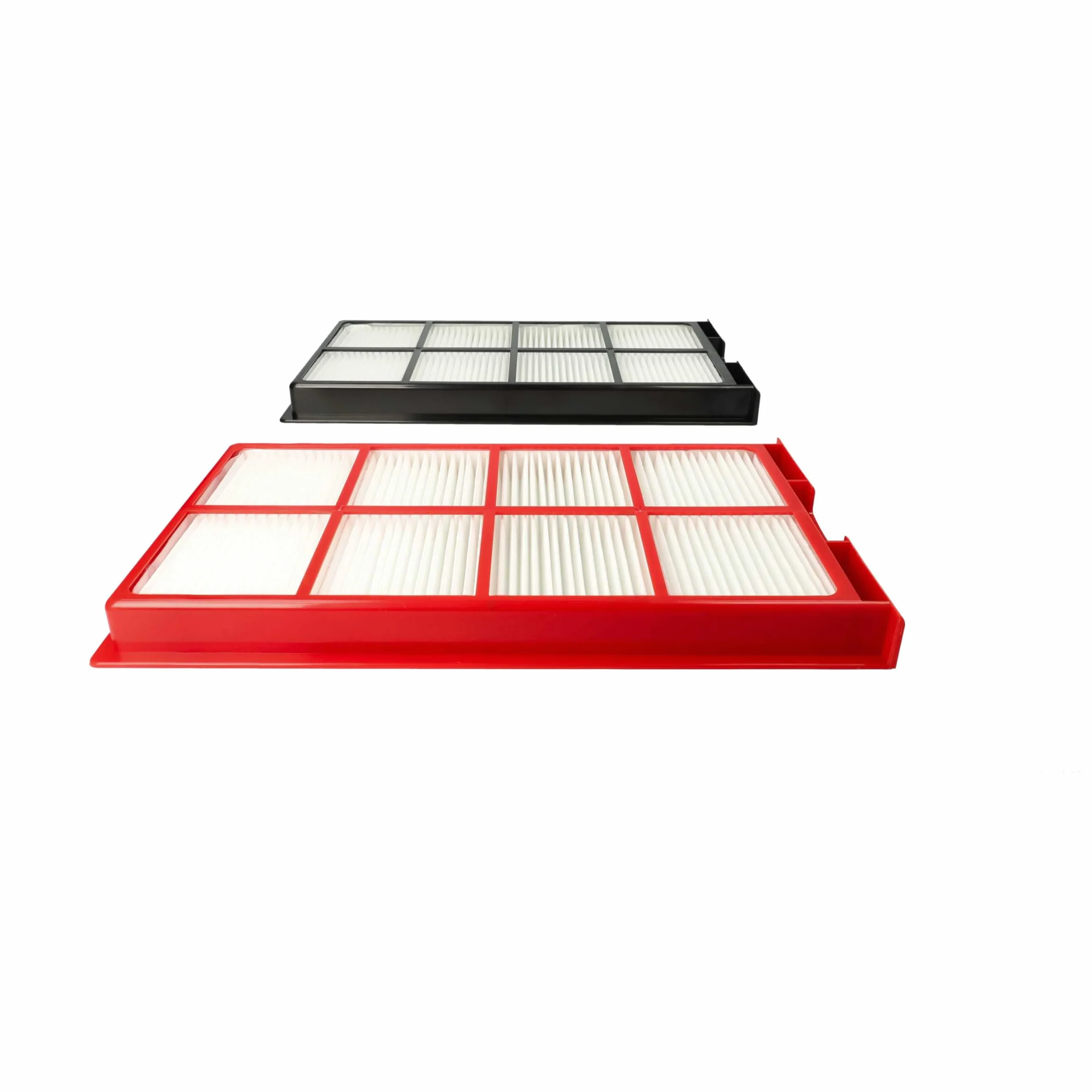 vhbw Zestaw 8 filtrów kompatybilny z systemem wentylacji Zehnder ComfoAir 225, 200 filtrów G4/F7, 29 x 15 x 5 cm, biały/czerwony/czarny