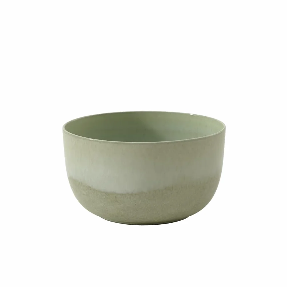 Villeroy & Boch – Perlemor Alga miska do serwowania Ø 23 cm, duża miska z porcelany Premium, można myć w zmywarce, można używać w kuchence mikrofalowej, zielona