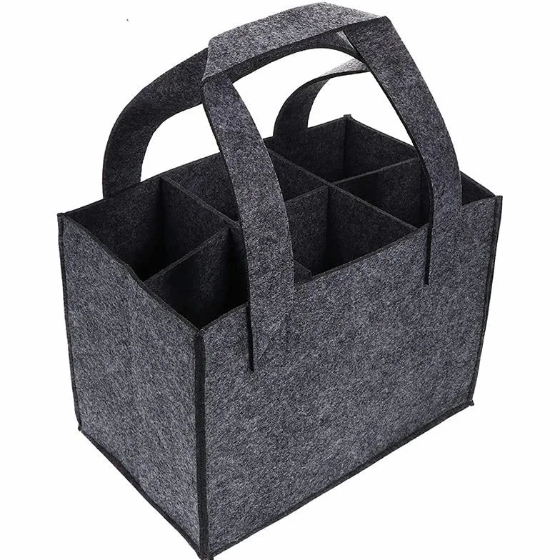 PIQIUQIU Uchwyt na butelkę torba 6 butelek 24 x 18 x 16 cm