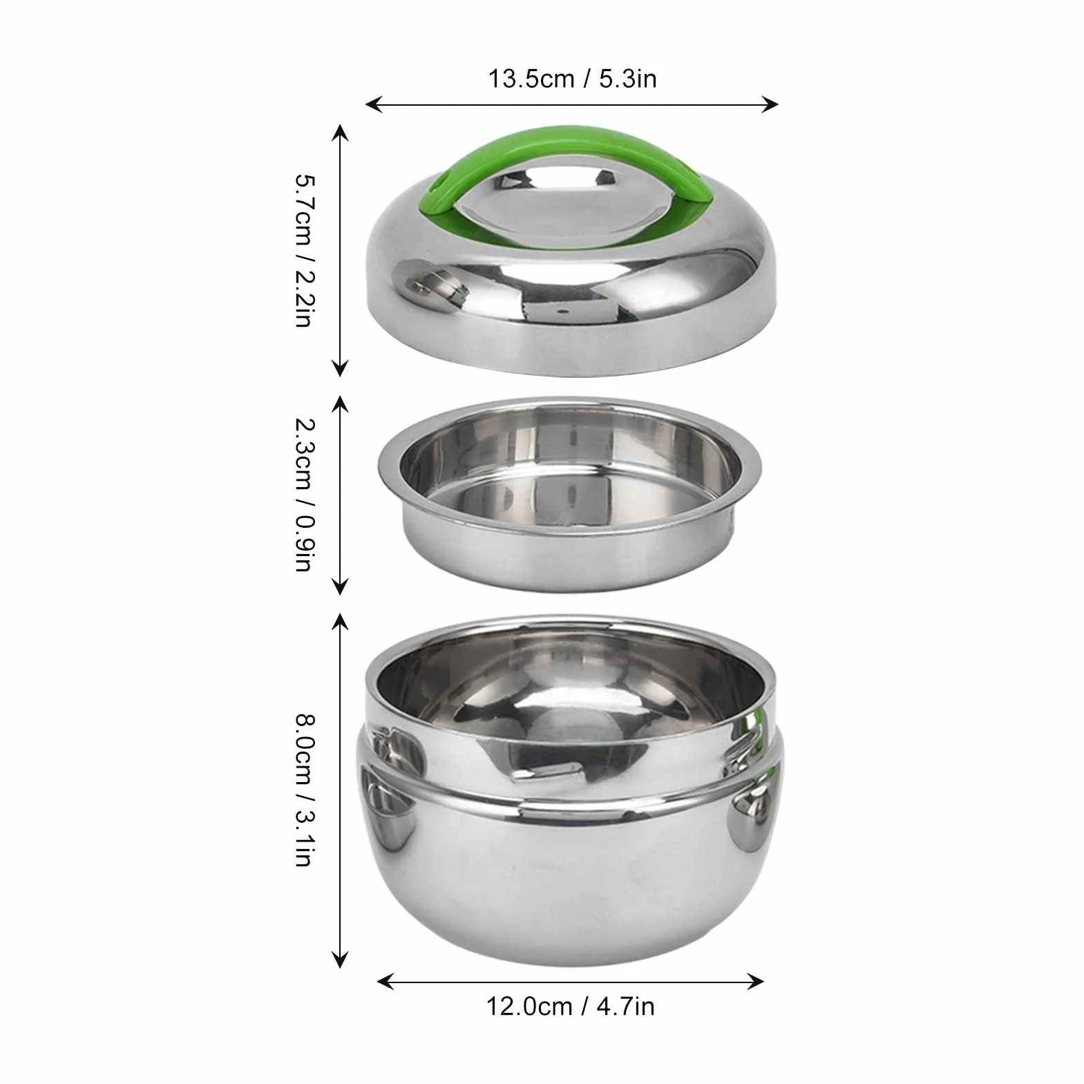 Stainless Steel Lunch Box 800ml Izolowany Pojemnik na Lunch Leak Proof