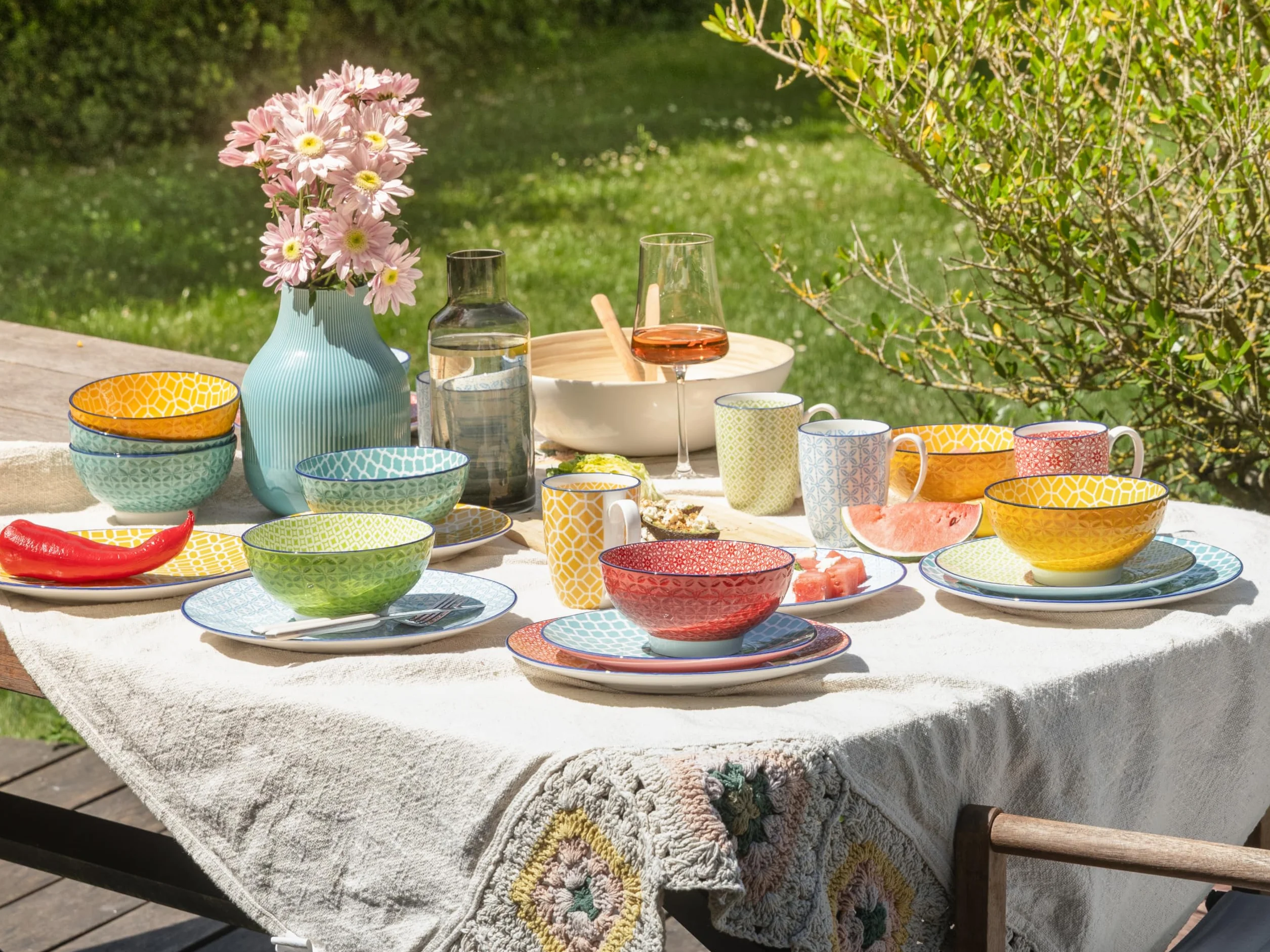Creatable Mediterran Zestaw Naczyń, 36 x 32 x 35 cm, 16 Szt.