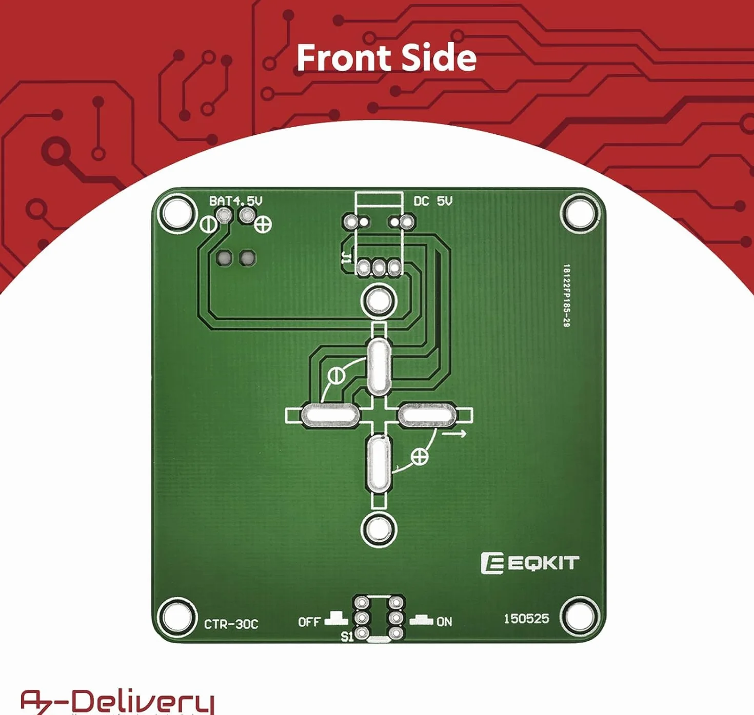 AZDelivery Zestaw choinkowy LED DIY do samodzielnego lutowania, w tym e-book!