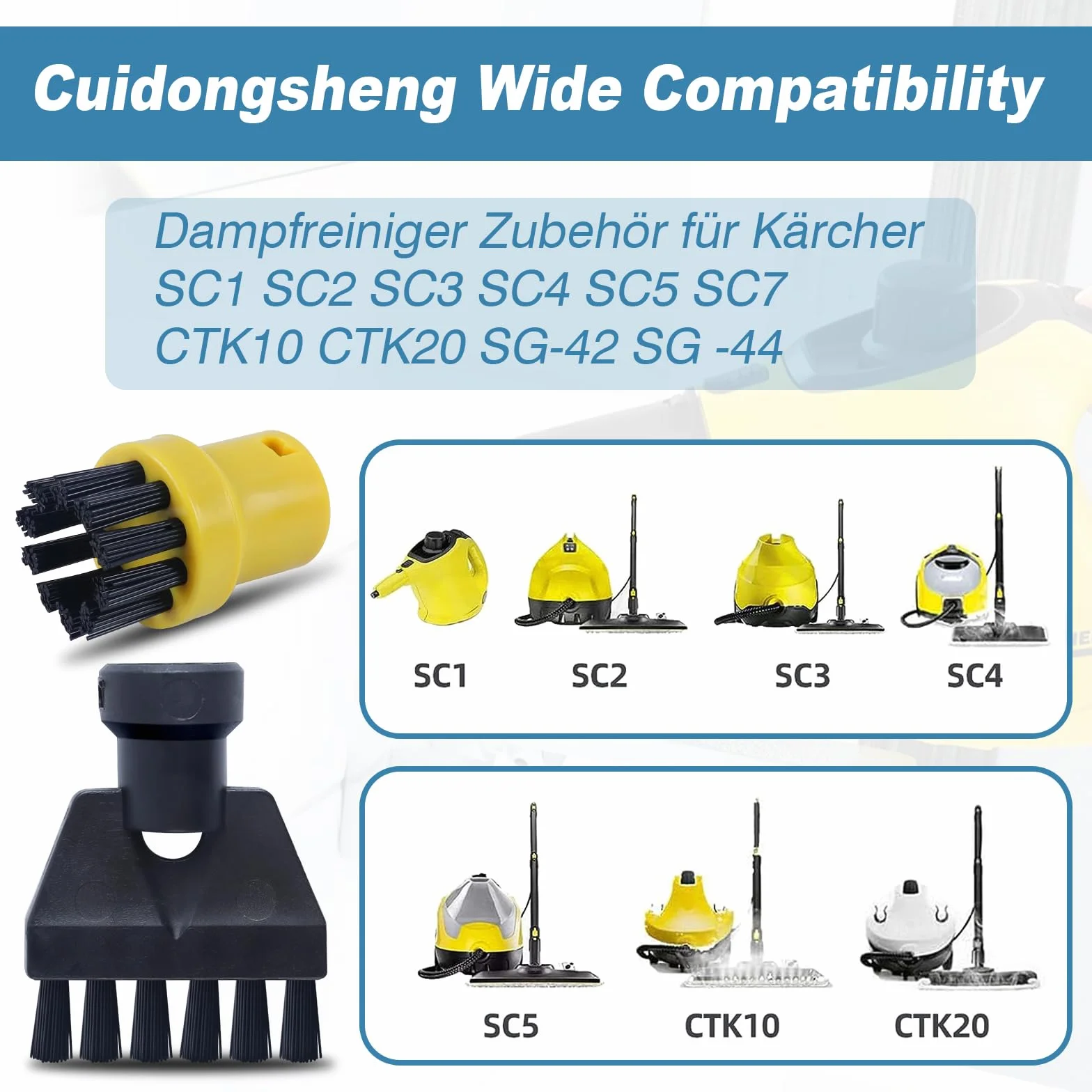 Szczotki do czyszczenia parą Karcher SC1 SC2 SC3 SC4 SC5, uszczelniające do kuchni, mebli, łazienki, dywanów