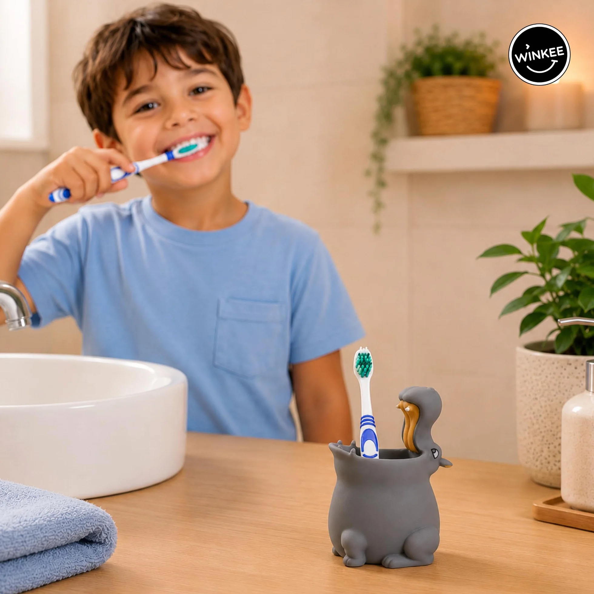 Winkee Zahnputzbecher Hippo