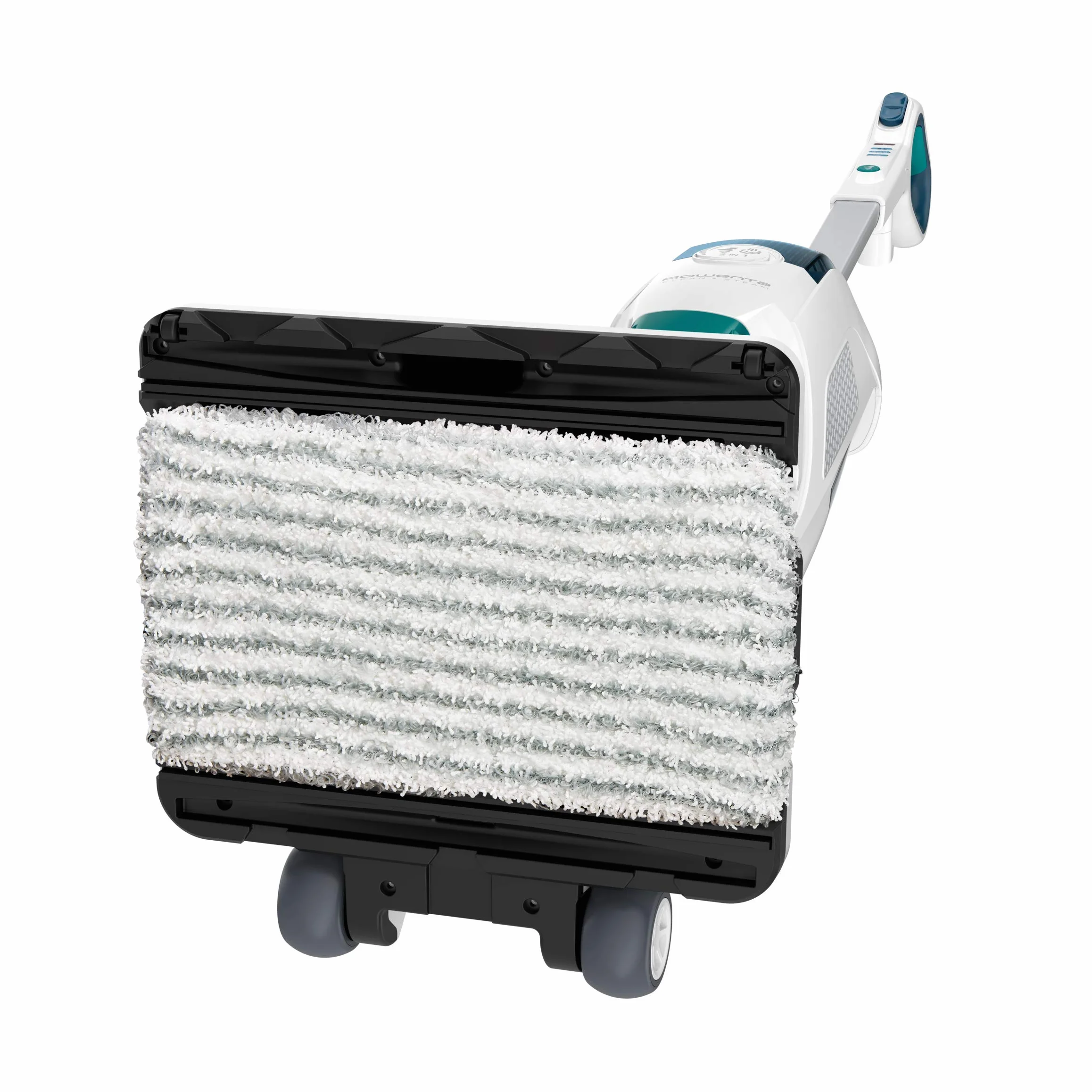Rowenta 2 w 1 odkurzacz parowy, jednocześnie ssie i myje, eliminuje 99,9% bakterii, do wszystkich podłóg, bez detergentów, dyfuzor olejków eterycznych, Clean & Steam Revolution RY7757WH