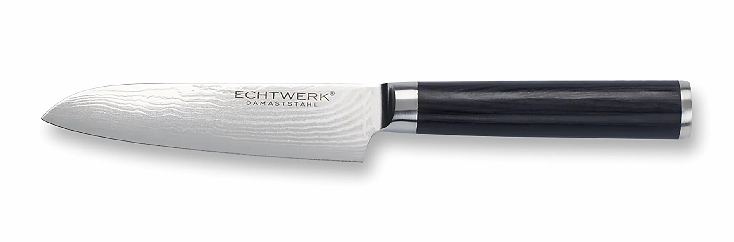 ECHTWERK Nóż damasceński, mały nóż santoku, tradycyjny nóż japoński, nóż szefa kuchni, ostre ostrze do precyzyjnego cięcia mięsa, ryb i warzyw