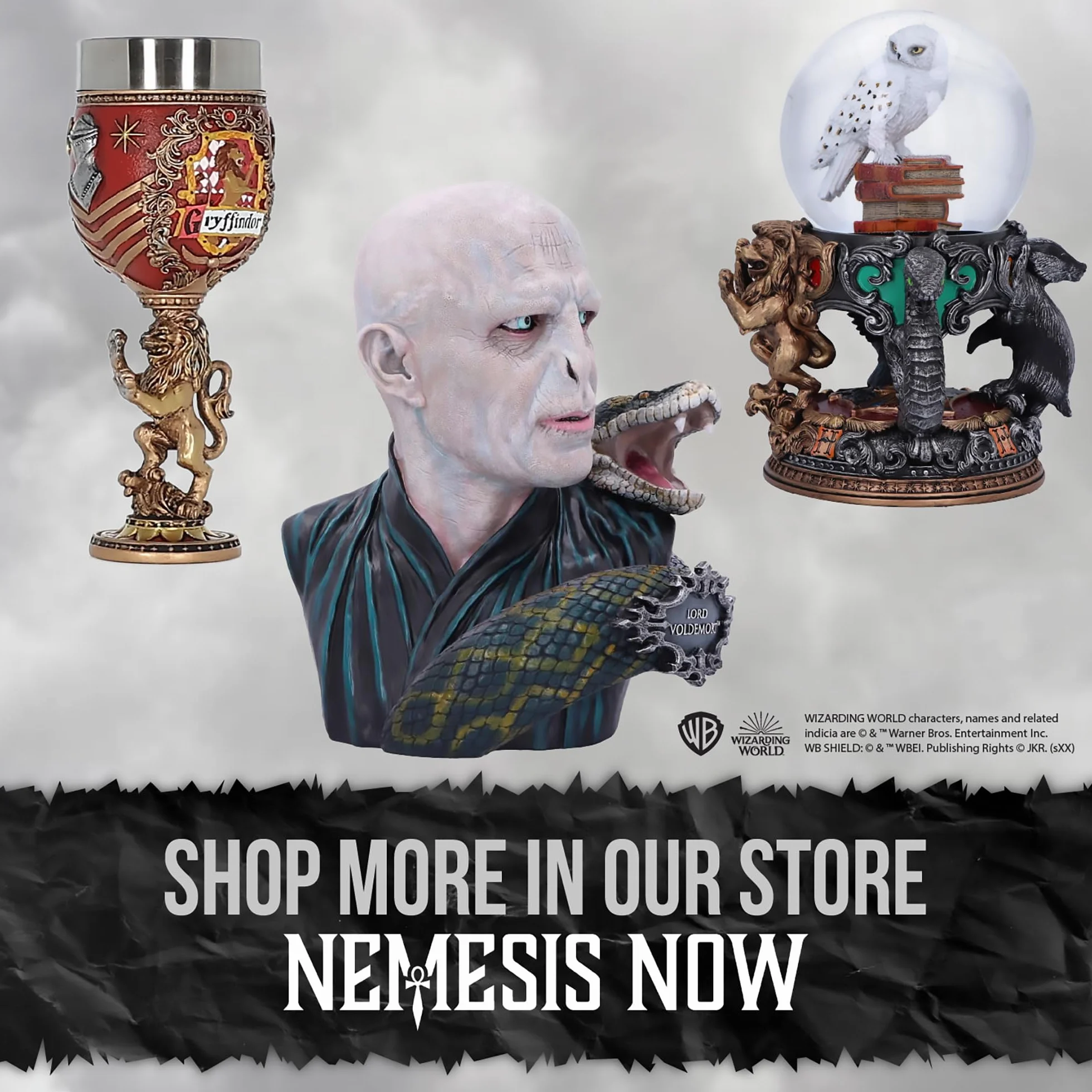 Nemesis Now Harry Potter kolekcjonerski kielich, żywica poliestrowa, niebieski, 19,5 cm