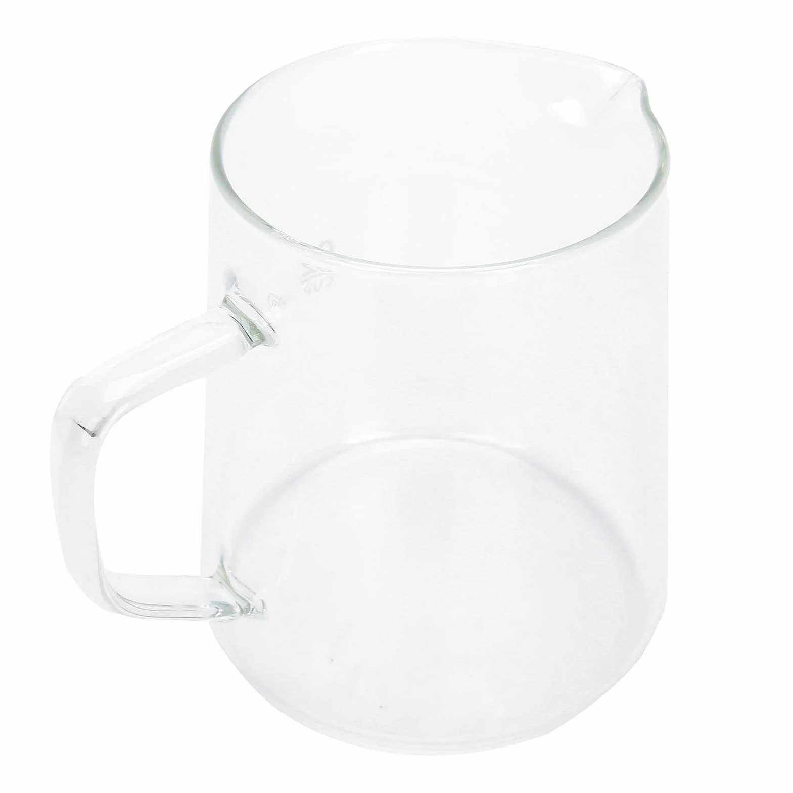 Fafeicy Szklana Karafka do Kawy z pokrywką, Uchwyt Termoizolacyjny Dwuwarstwowa Konstrukcja Przezroczysty Dzbanek do Kawy na Sok, herbatę, Mleko 300 Ml 500 Ml (500ML)