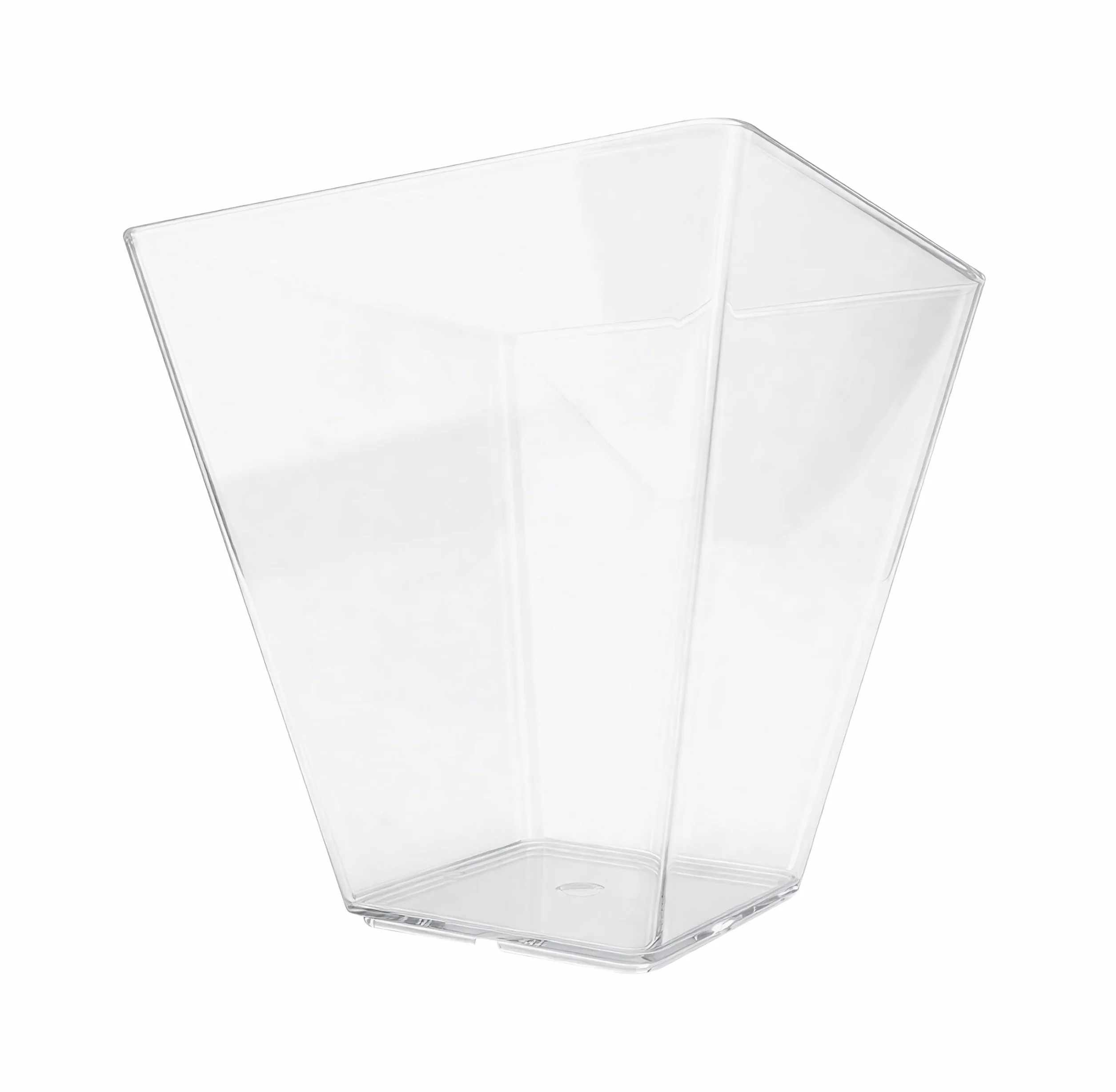 Sillar 50 szt. pucharki deserowe plastikowe 150 ml, przezroczyste kubeczki i miseczki do deserów, wielorazowe, do musu, budyniu, lodów i finger food – idealne na przyjęcia, urodziny i catering