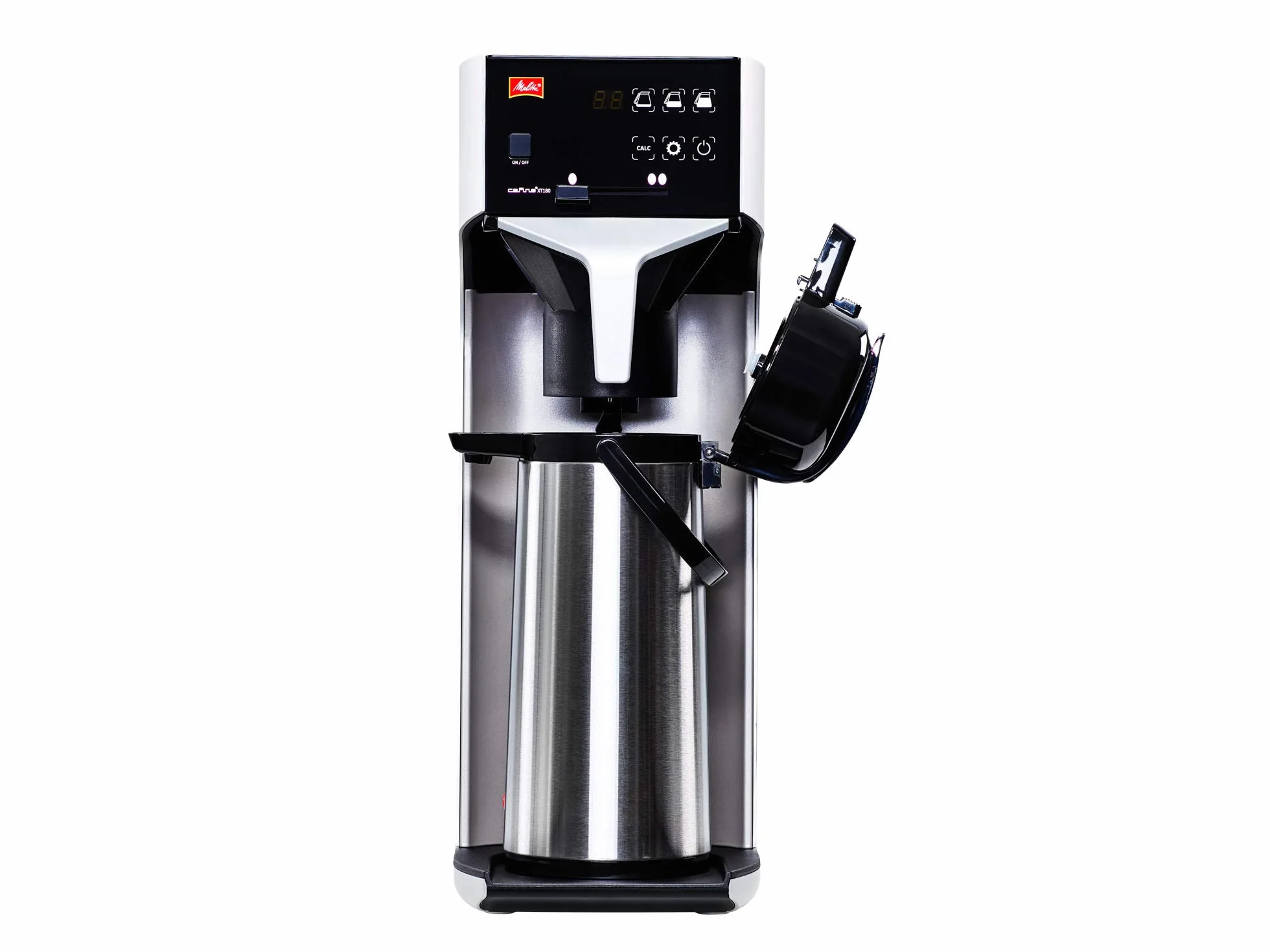 Melitta Termos z Pompką, Czarny/Stalowy, 2,2 l, 18 Filiżanek