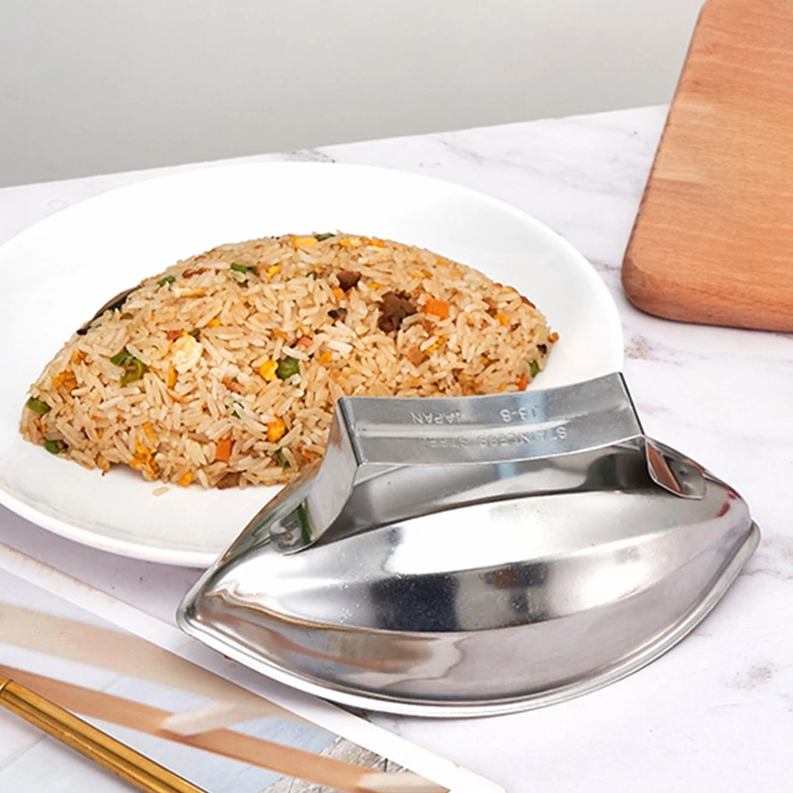 Forma do ryżu ze stali nierdzewnej Omurice papaya przenośna do sushi onigiri