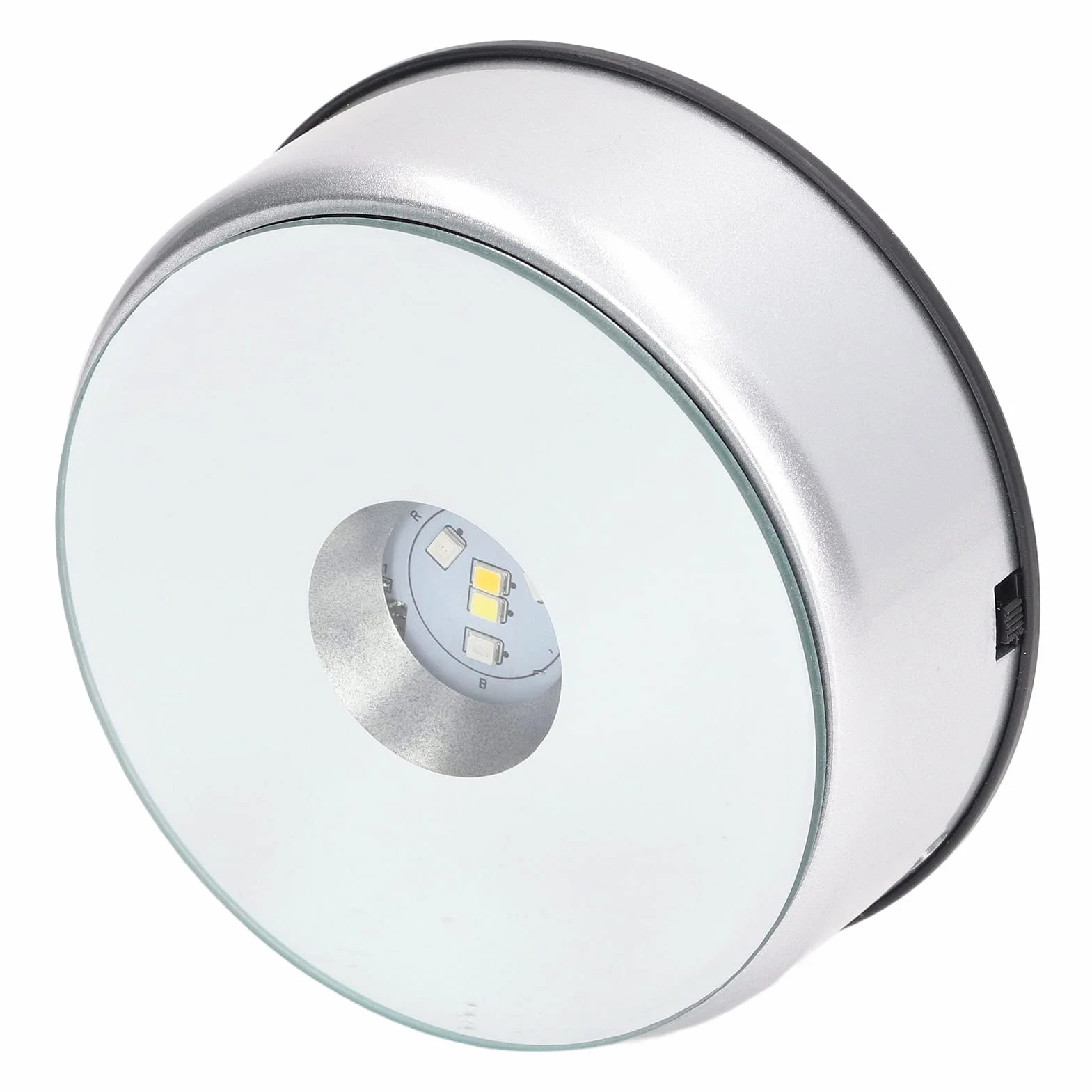Obrotowa Podstawka LED Lampka Kolorowy Kryształowy Wyświetlacz, Obrotowa Podstawka Obrotowe Diody LED O 360° 80 Sekund Na Okrążenie Podstawa Wyświetlacza LED LED Do ładowania Przez USB Na Kubki Kryszt