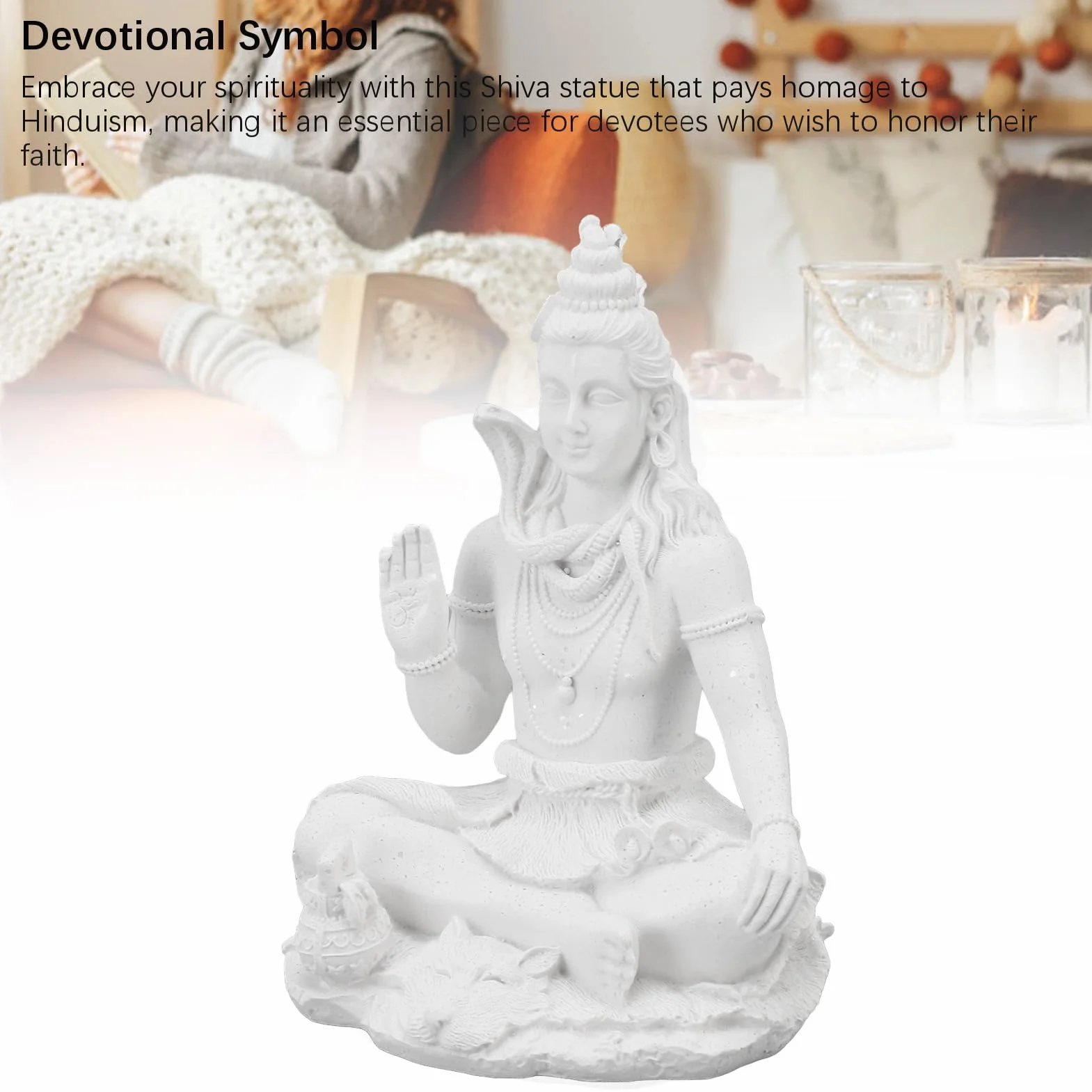 Hindu Shiva Statue, Lord Shiva Figurine in Meditation Pose, Indian Murti Puja Pozycja Duchowy Wystrój do Domowego Biura świątynia Mandir, Idealne Dary Parowania Domowego Diwali