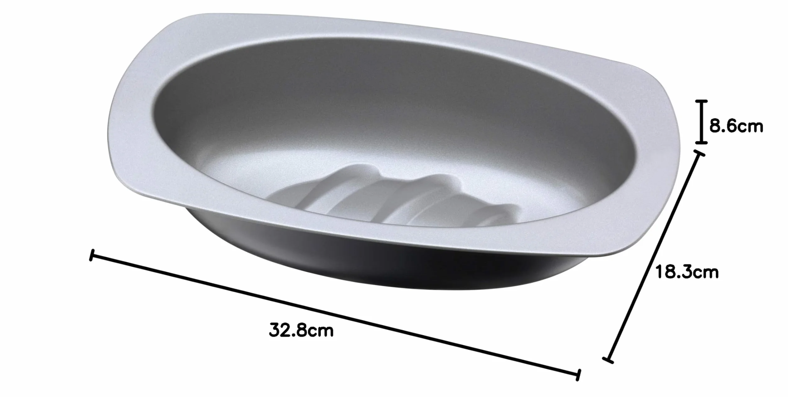 KAISER forma do chleba owalna 32 cm powłoka nieprzywierająca odporna na zakwas
