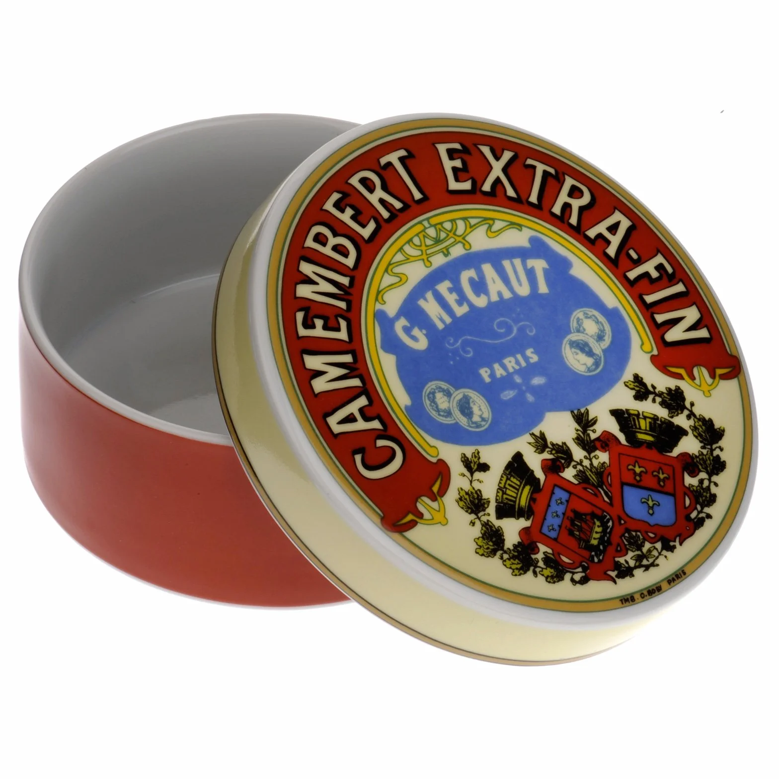 BIA International Klasyczne naczynie do pieczenia Camembert porcelanowy zestaw z pokrywką
