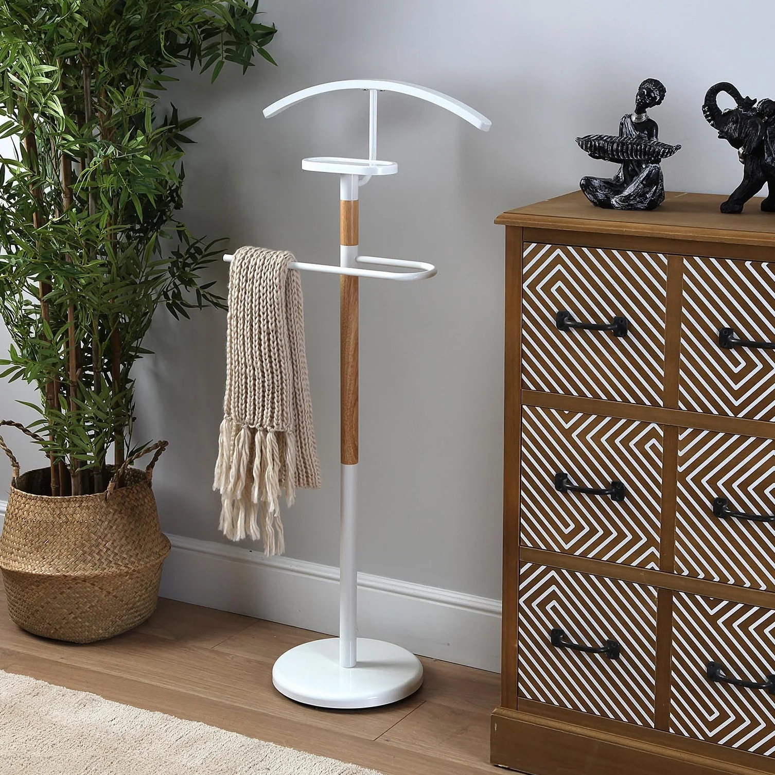 Versa Holstebro wieszak metalowo-drewniany 112 x 28,8 x 46,5 cm