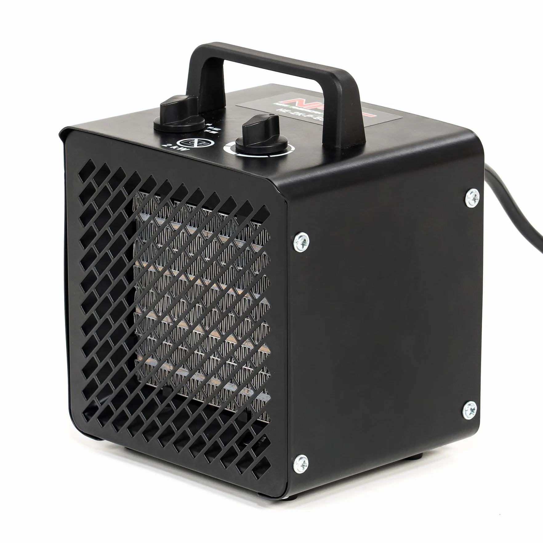 NAC New American Concept Elektryczny termowentylator 2000 W – ceramiczny grzejnik z termostatem – przenośny grzejnik elektryczny do garażu, warsztatu, piwnicy, na placu budowy, szklarni