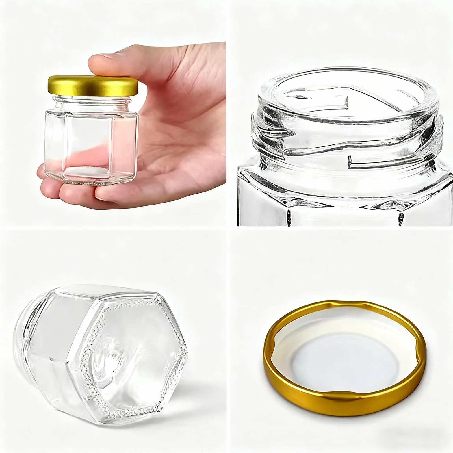 Zestaw 30 mini słoików do miodu 45 ml, mini słoiki na miód z drewnianą łyżeczką do miodu + etykietami pszczół + lina konopna słoiki na dżem + kartki z podziękowaniami na baby shower, wesela