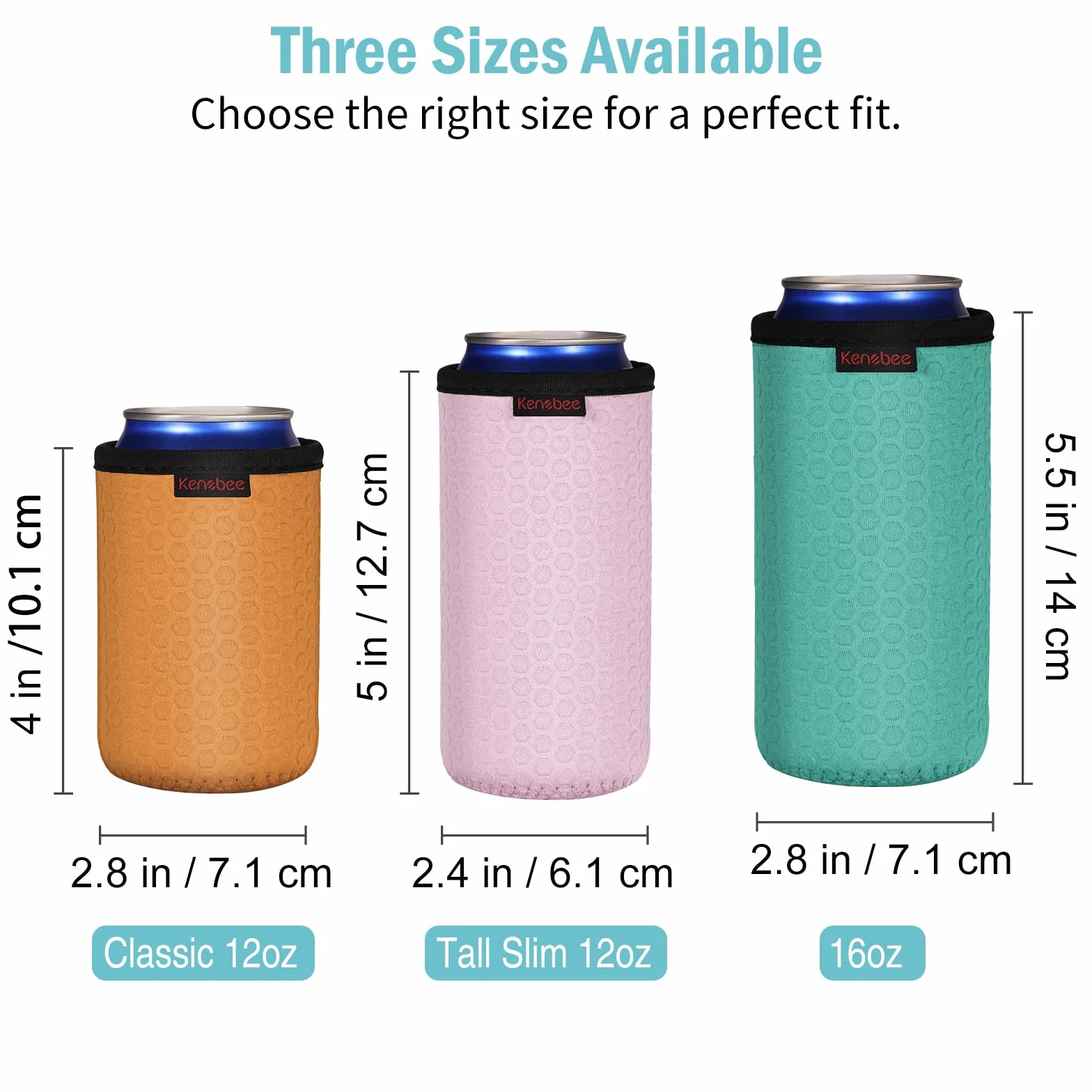 6x 12oz pojemniki chłodzące do puszek, izolowane, wielokrotnego użytku, antypoślizgowe, neoprenowe, uchwyty na napoje, etui na puszki piwa (355 ml, 6 kolorów), miętowa zieleń/szaro-zielona