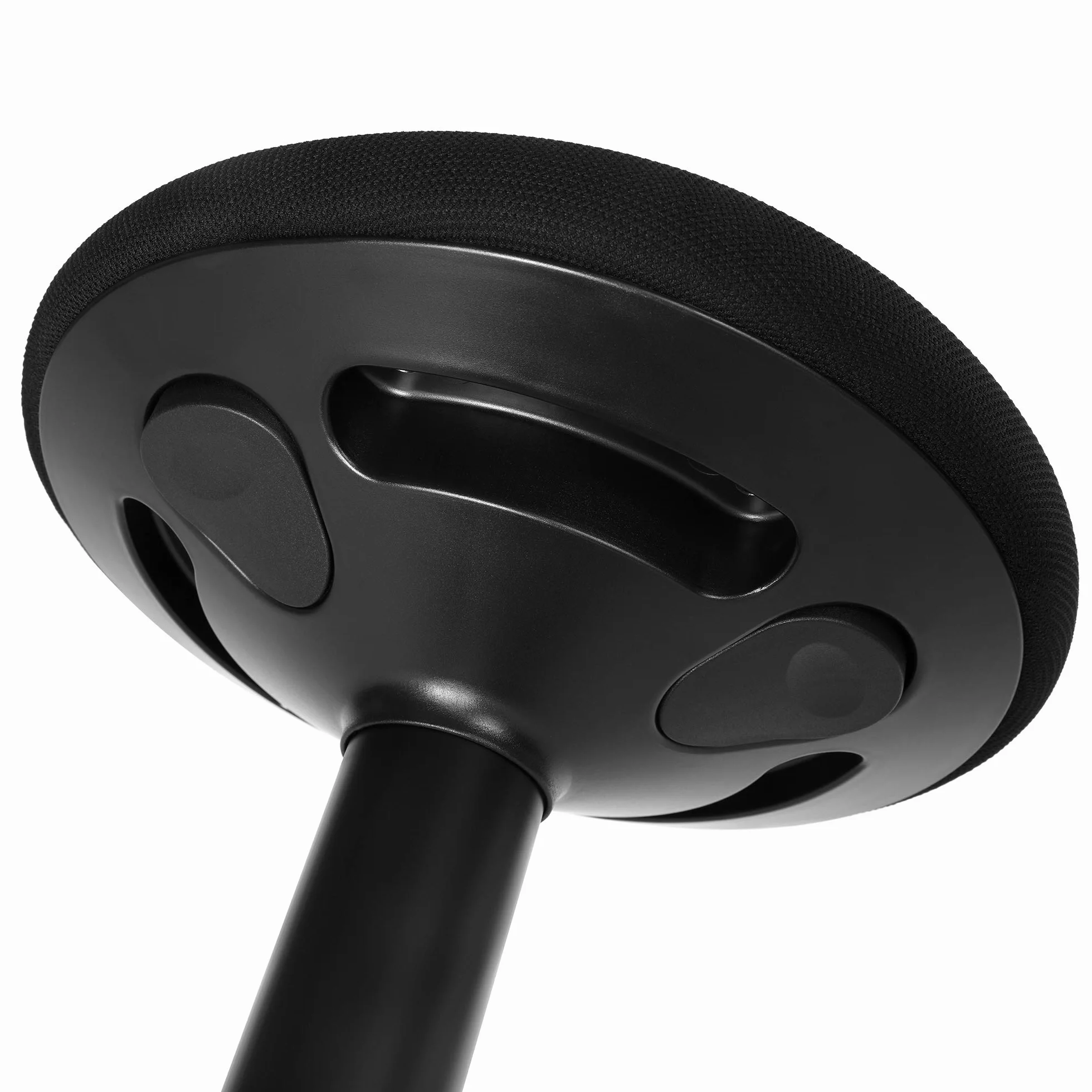 SONGMICS OSC05BK Ergonomiczny taboret biurkowy, obracany o 360°, z regulacją wysokości, 56–81 cm, łatwy montaż, czarny
