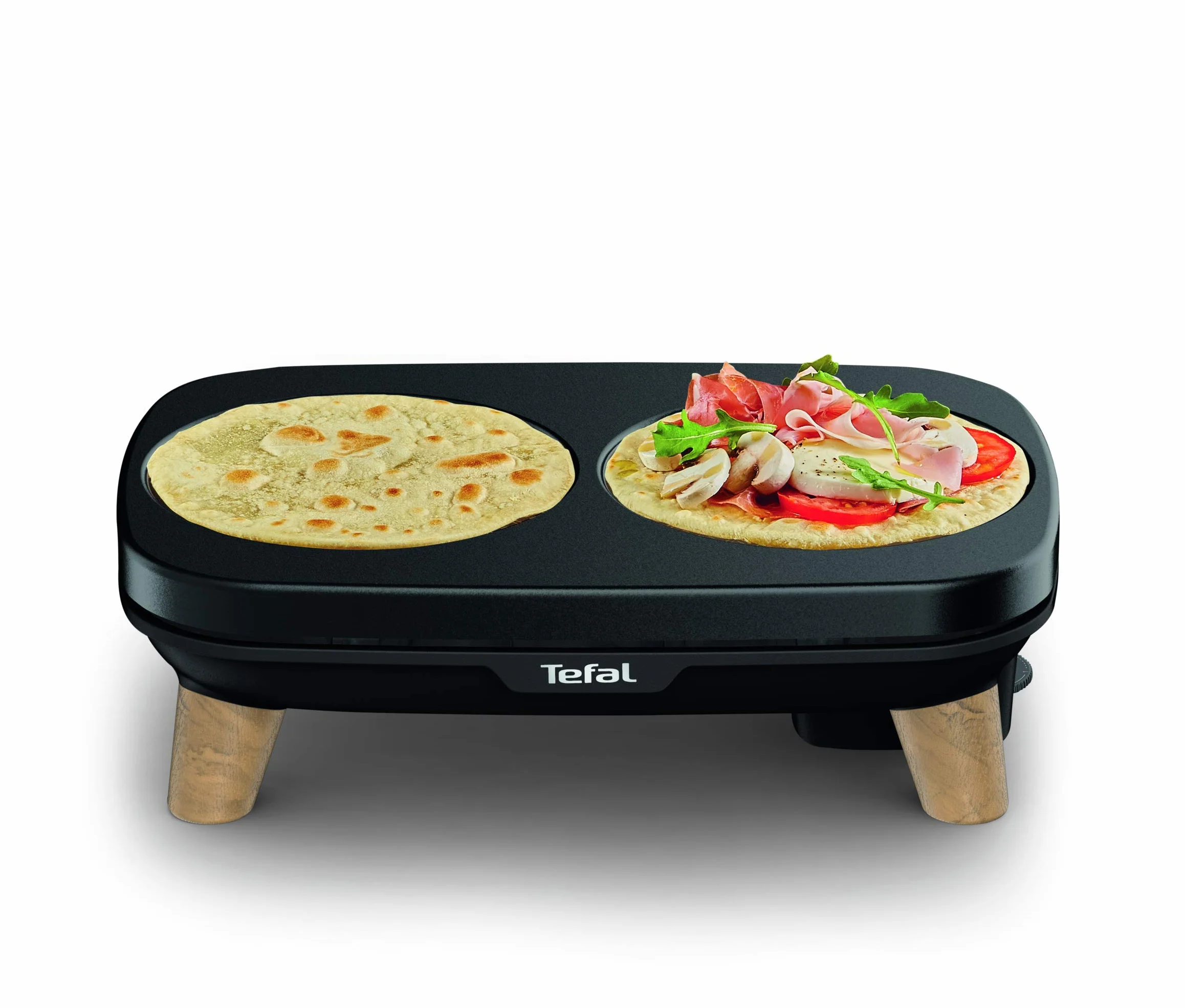 Tefal Gourmet 2 płyt nieprzywierających regulowana temperatura wielofunkcyjny naleśnikarka