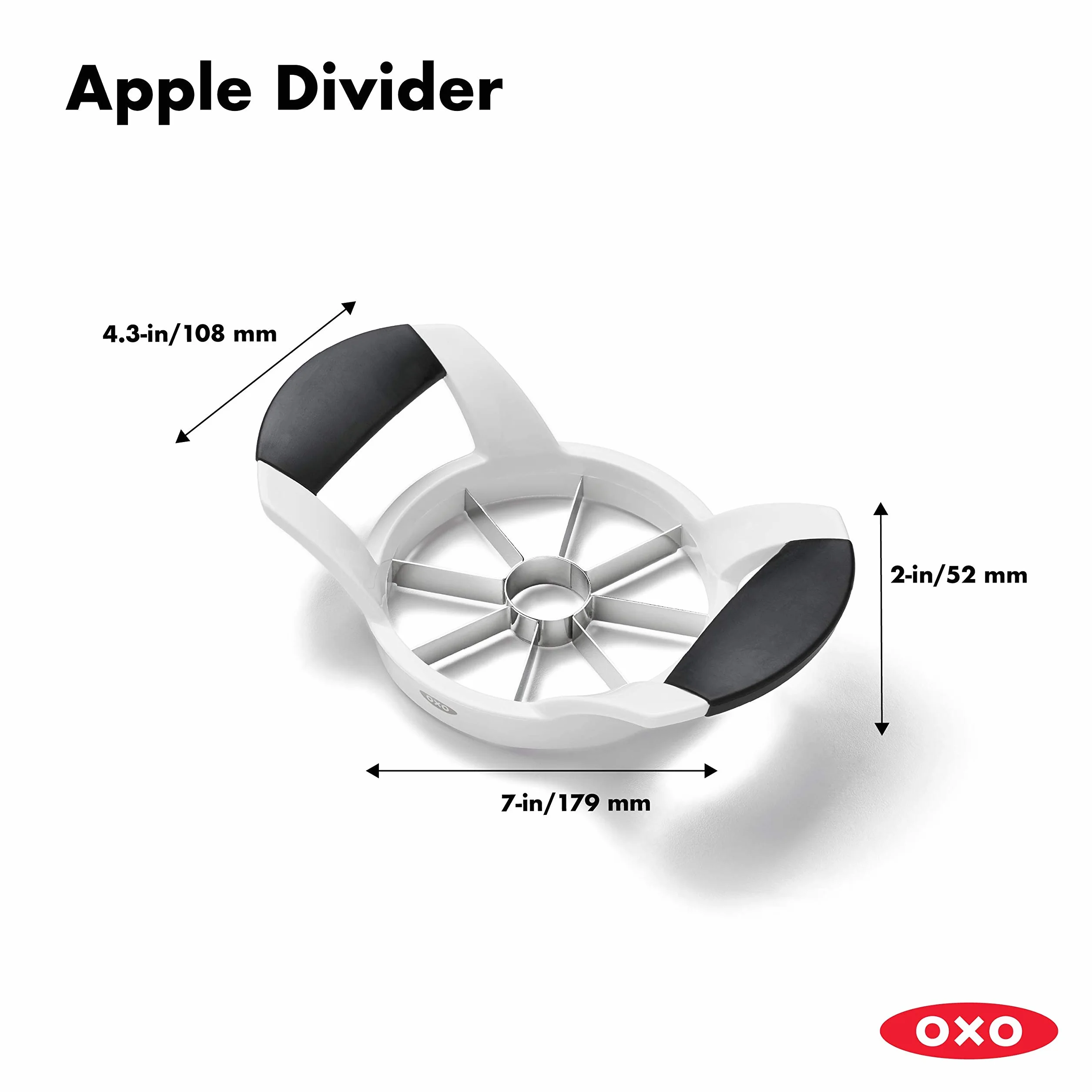 OXO 32681 Good Grips krajalnica do jabłek, nierdzewna i nadaje się do mycia w zmywarce