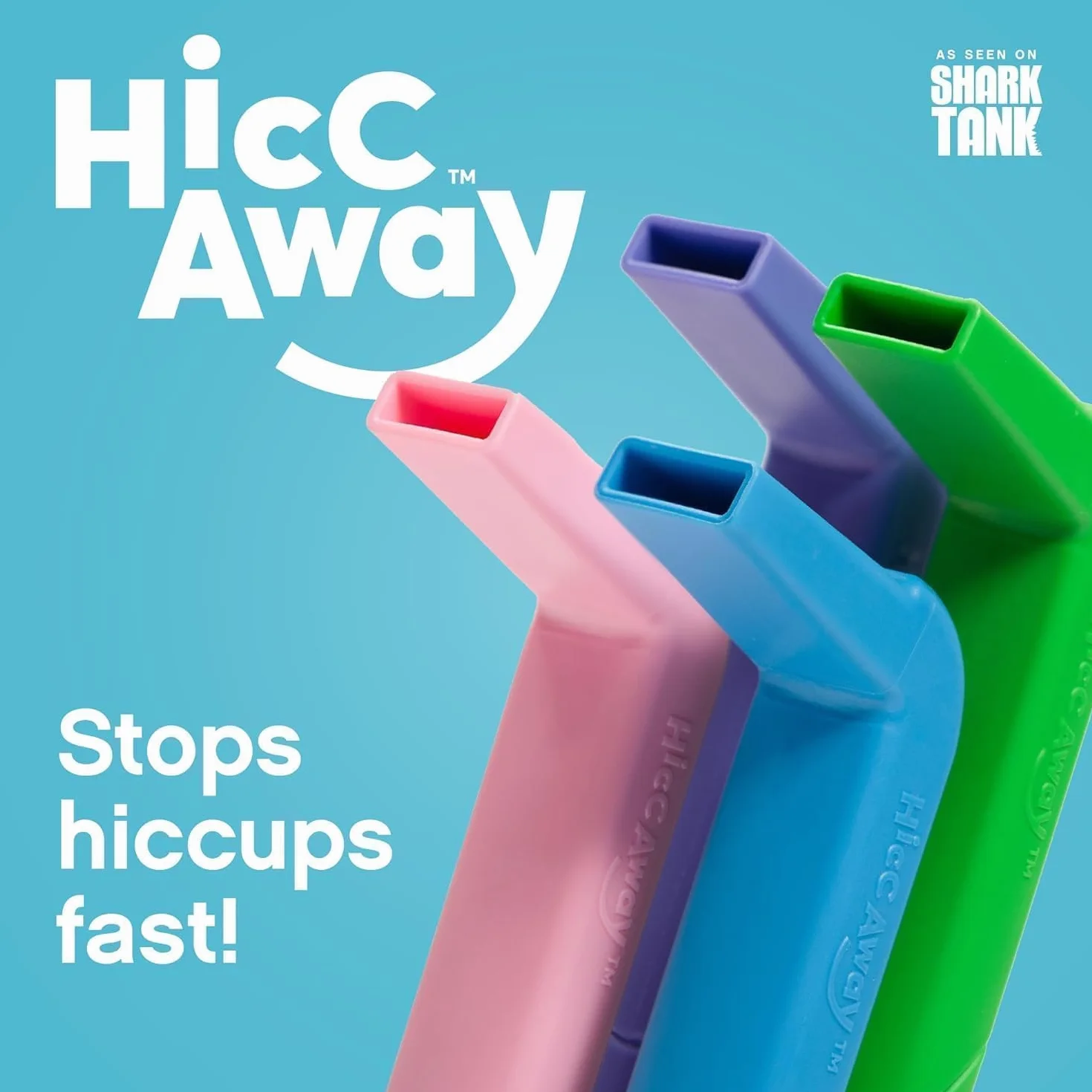 HiccAway Hiccup Straw Zielony - Zatrzymuje czkawkę - Wielokrotnego użytku