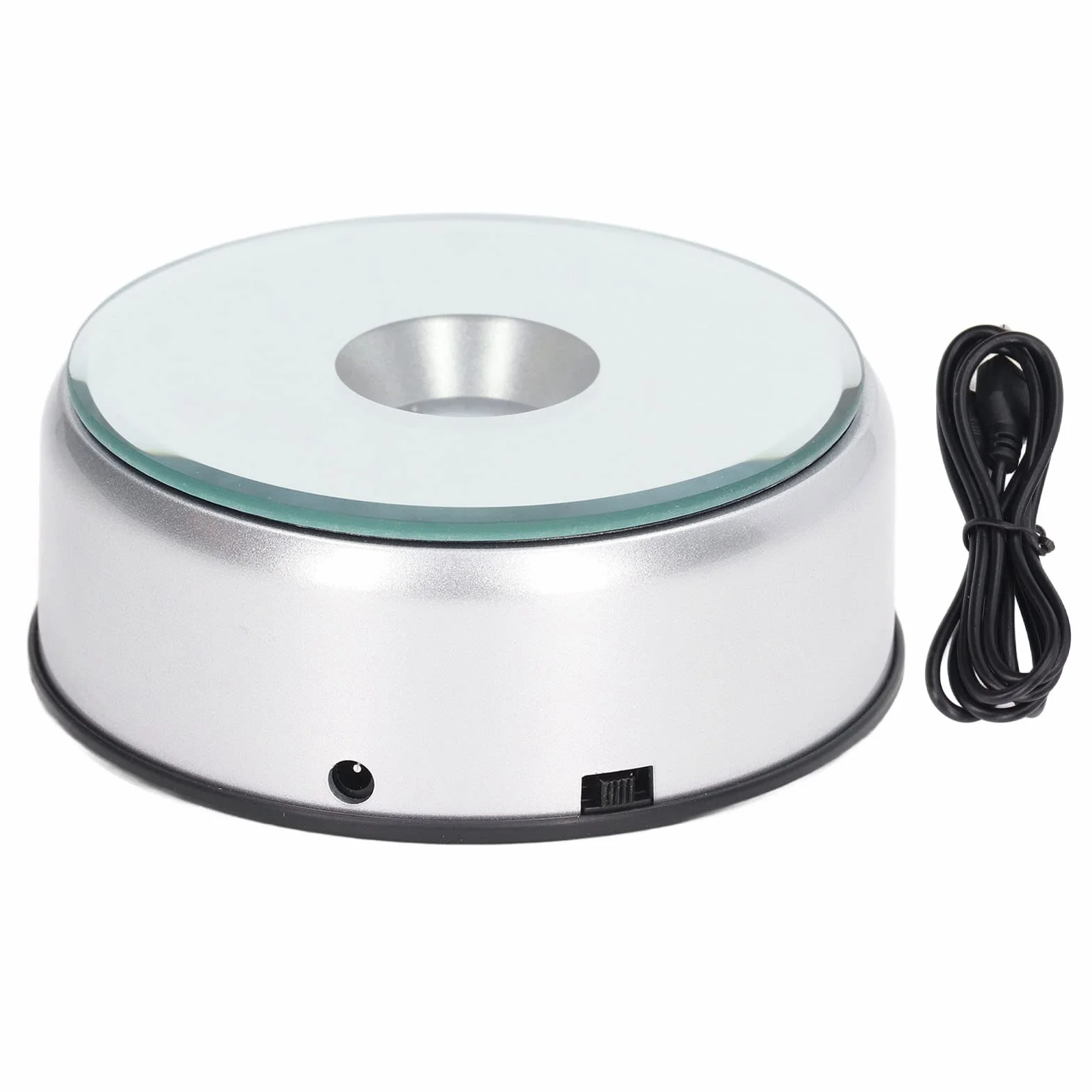Obrotowa Podstawka LED Lampka Kolorowy Kryształowy Wyświetlacz, Obrotowa Podstawka Obrotowe Diody LED O 360° 80 Sekund Na Okrążenie Podstawa Wyświetlacza LED LED Do ładowania Przez USB Na Kubki Kryszt