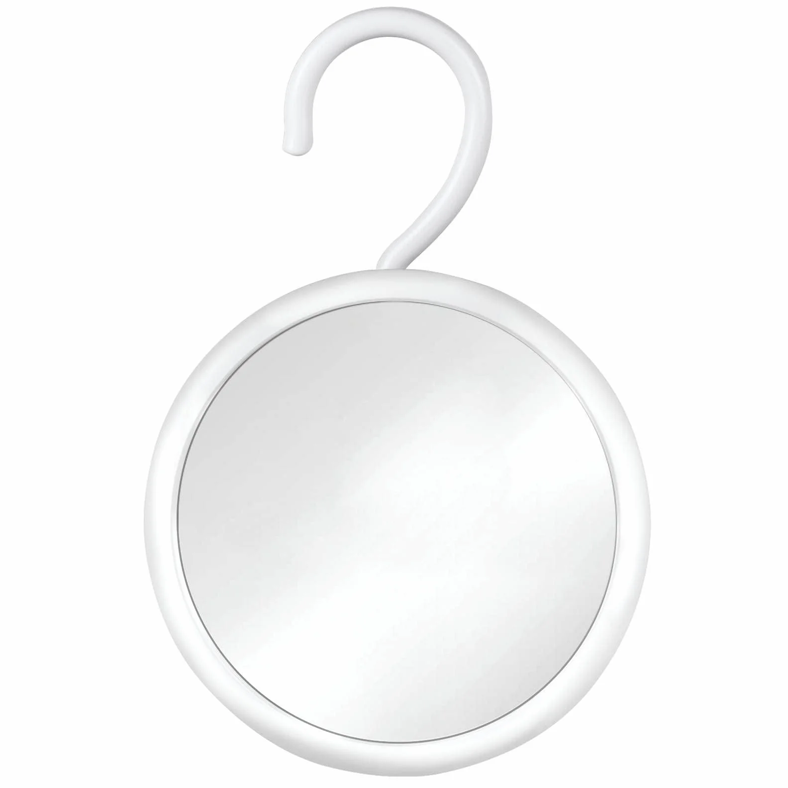 MIRRORVANA Lusterko prysznicowe do golenia bez zamgławiania z haczykiem do zawieszenia, odporna na zaparowanie powierzchnia nietłukąca się i obracana o 360°, 17 cm